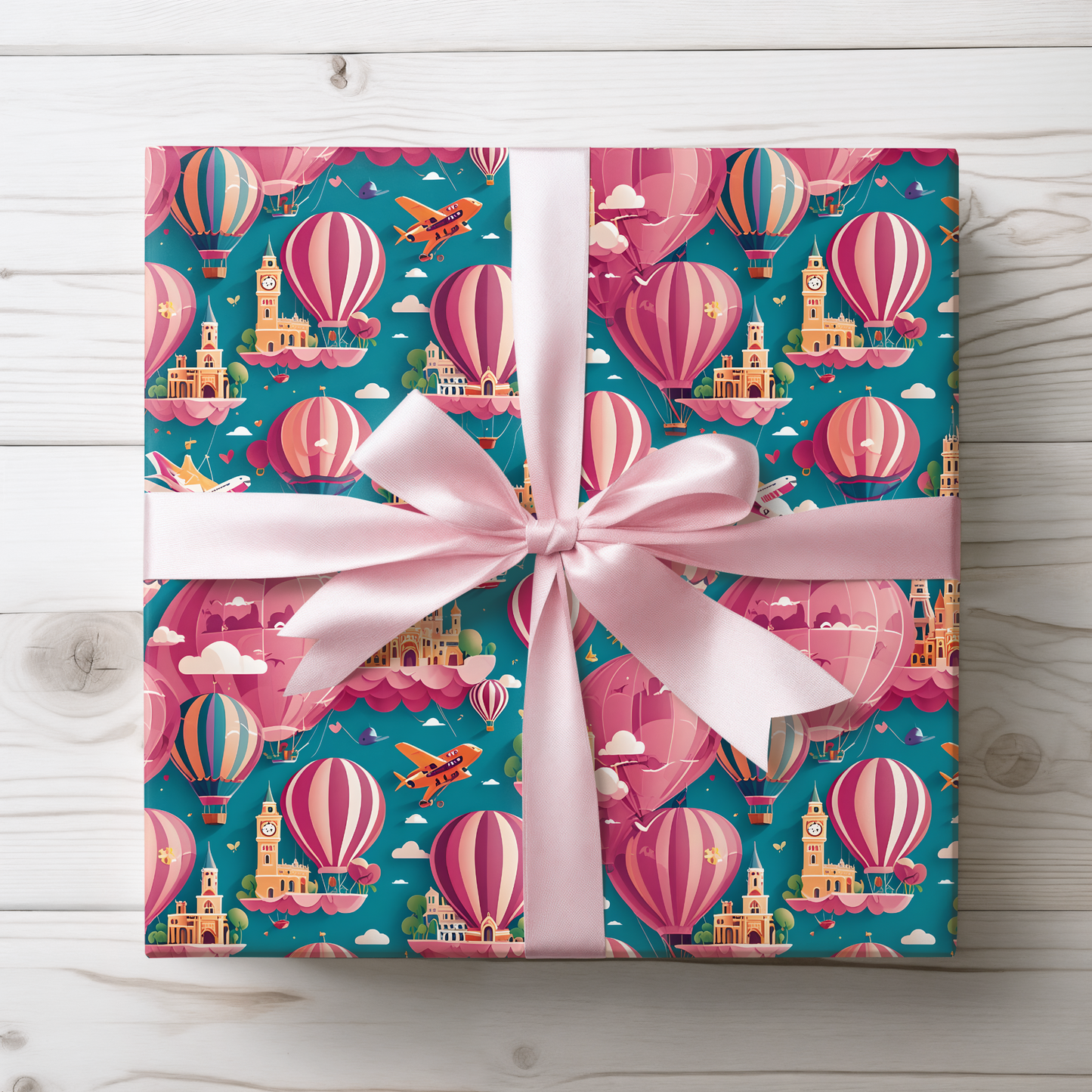 Travel Cityscape Gift Wrapping Paper