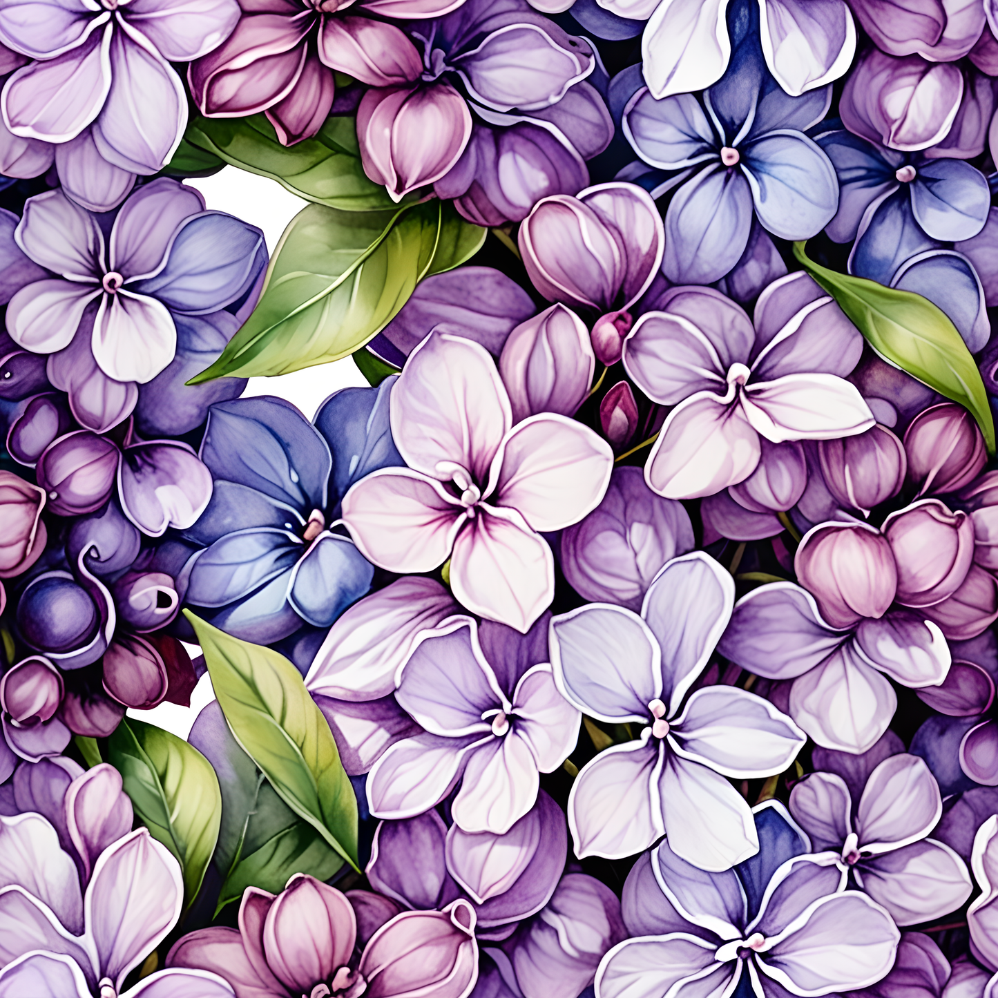 Botanical Lilac Wrapping Papers