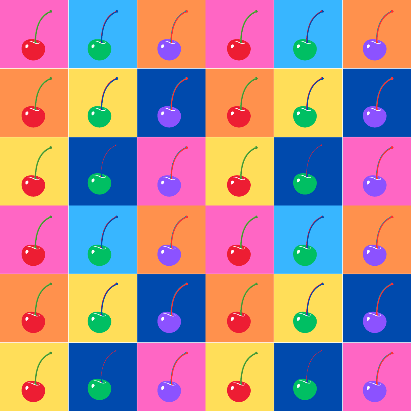 Colorful Cherry Wrapping Paper