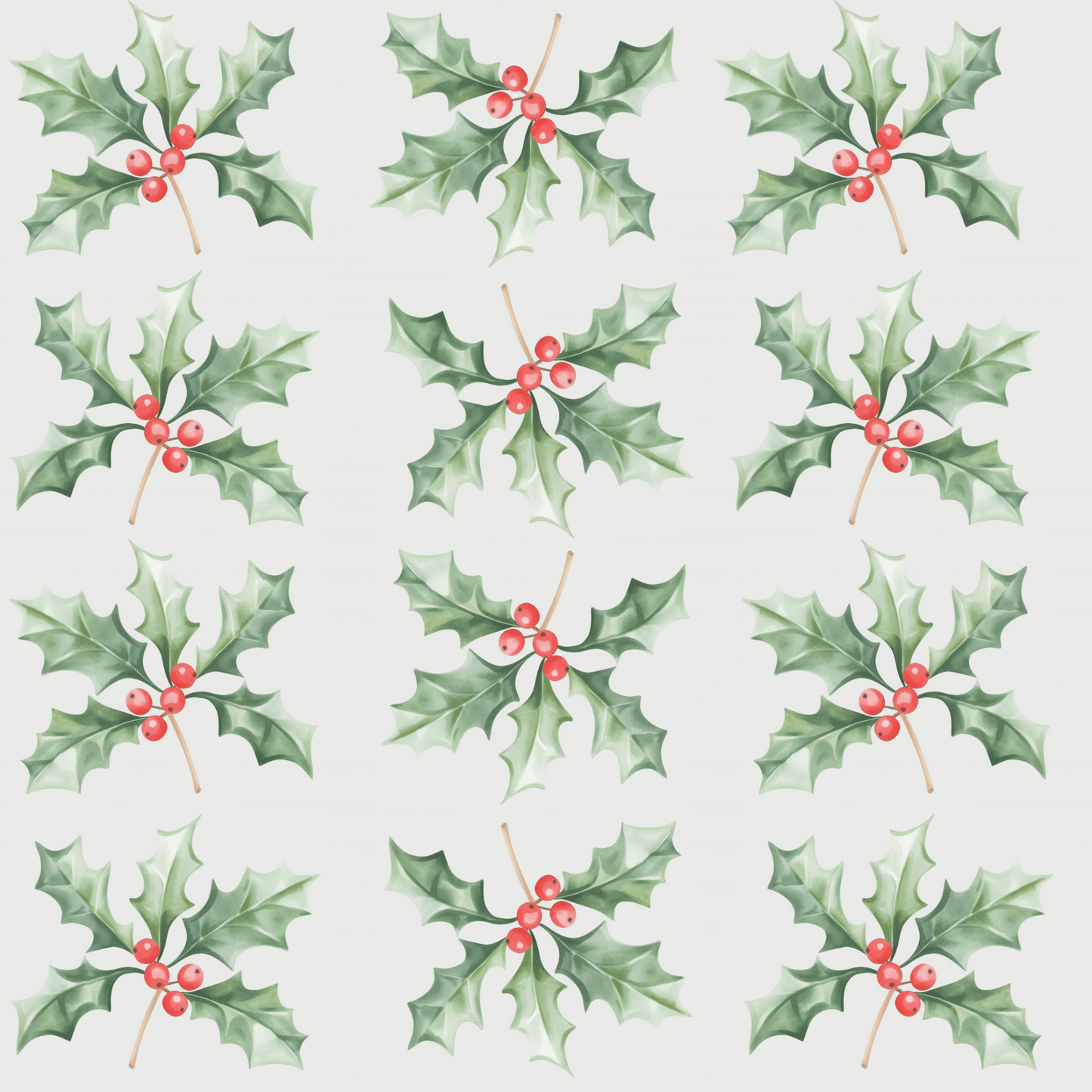 Holly Jolly Snaps – Classic Christmas Berry Wrapping Paper