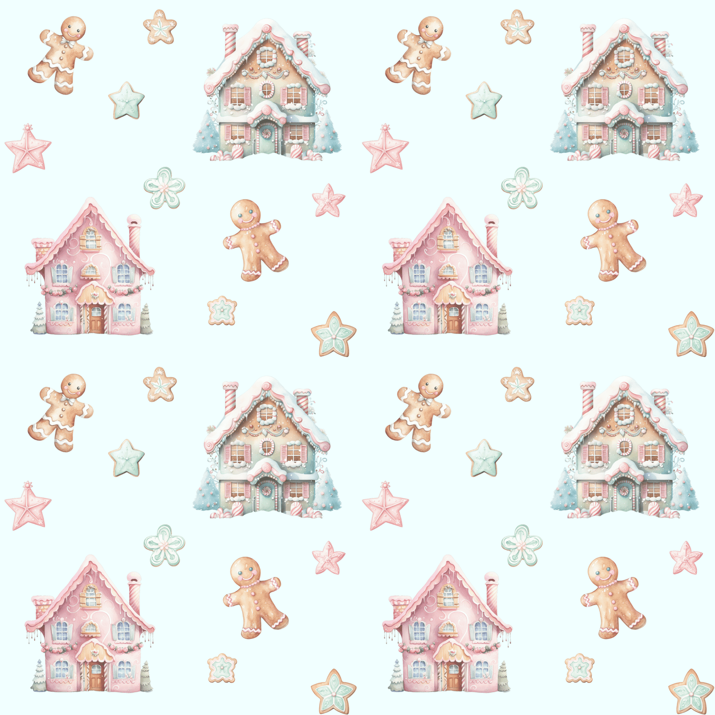 Frosted Fairytale – Gingerbread Dreamscape Wrapping Paper