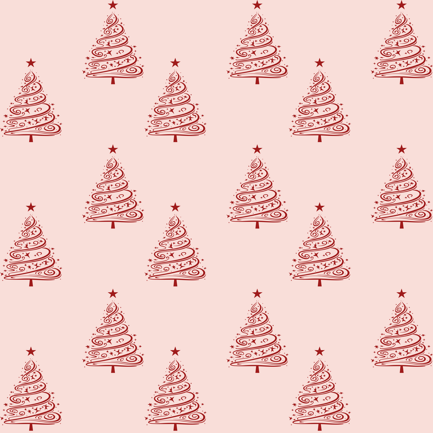 Twinkle Twirl – Pink & Red Swirl Tree Wrapping Paper