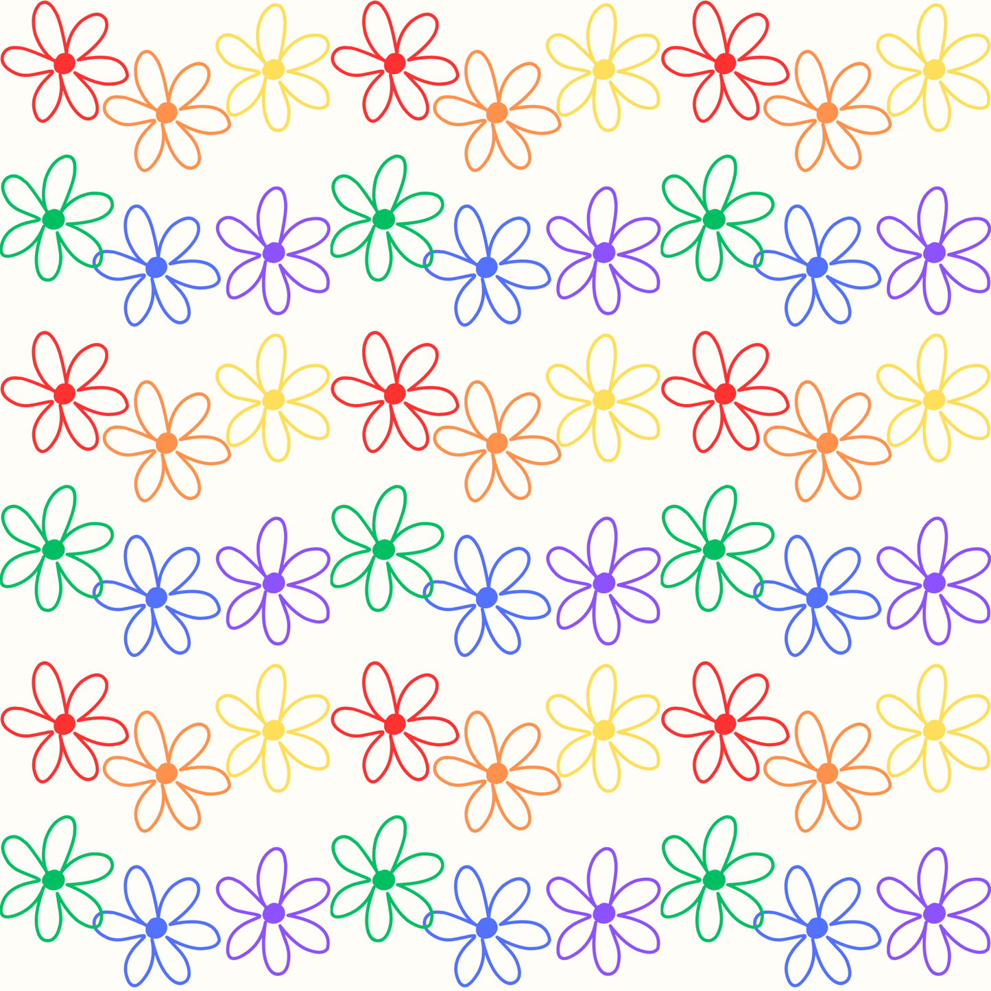 Colorful Floral Wrapping Paper