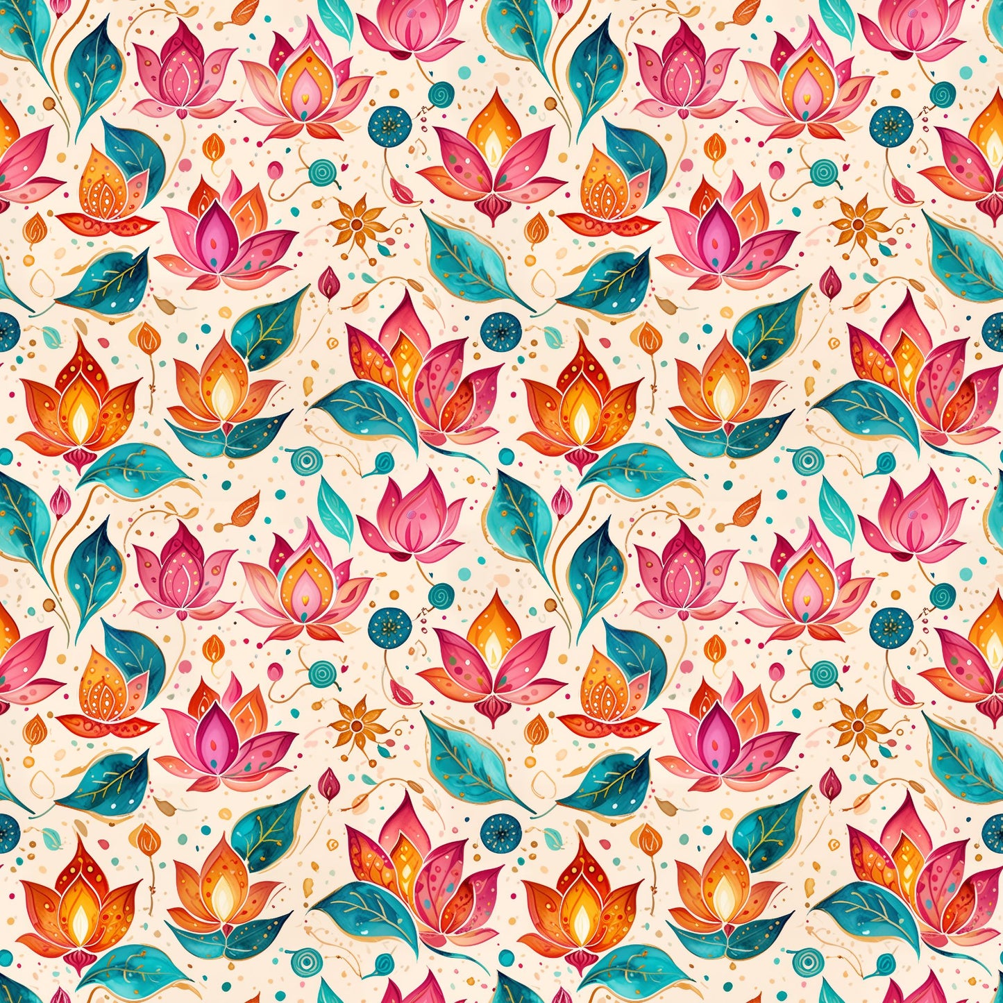Diwali Pink Festival Wrapping Papers