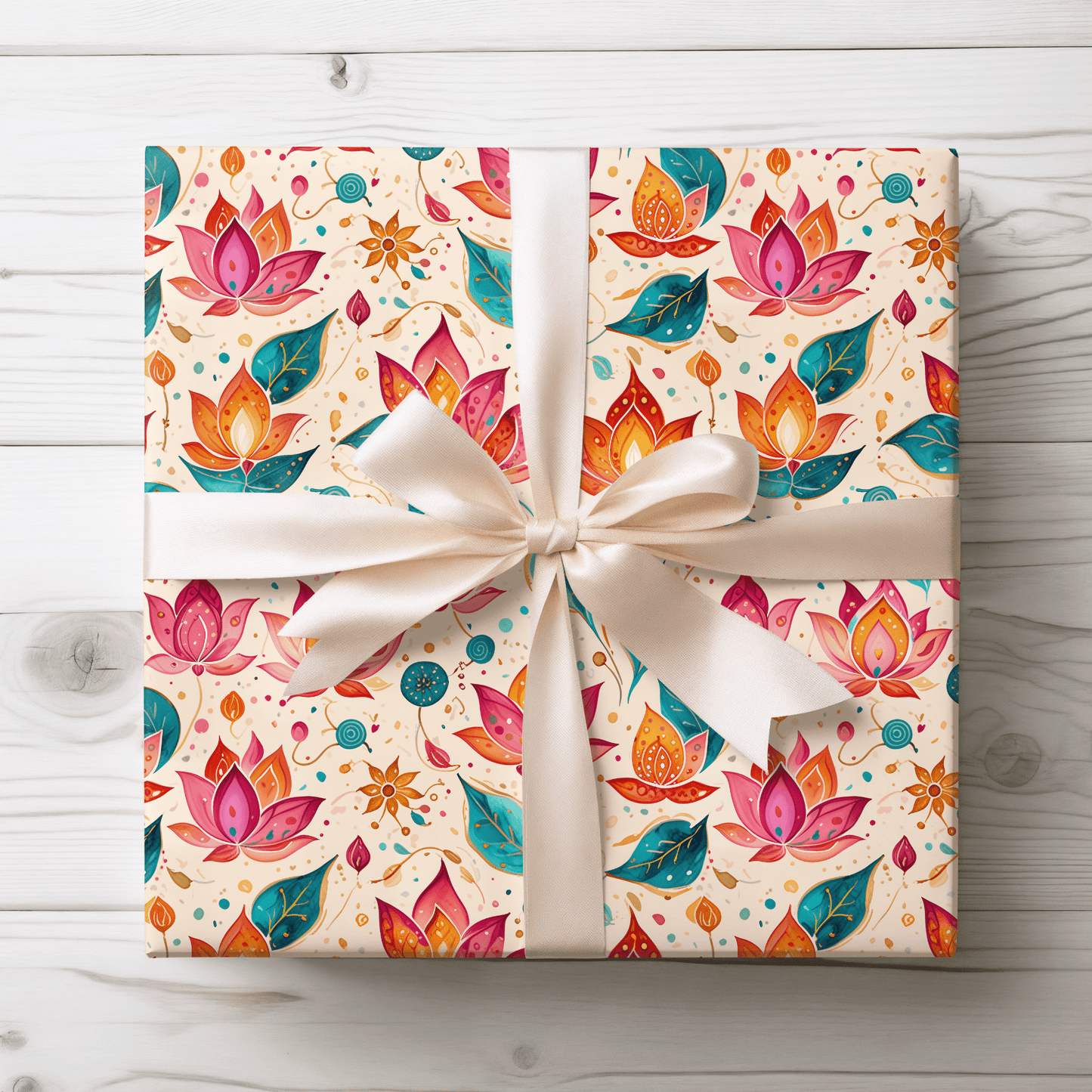 Diwali Pink Festival Wrapping Papers