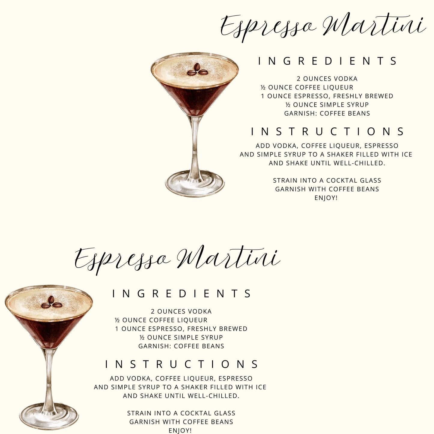 Espresso Martini Lover Present