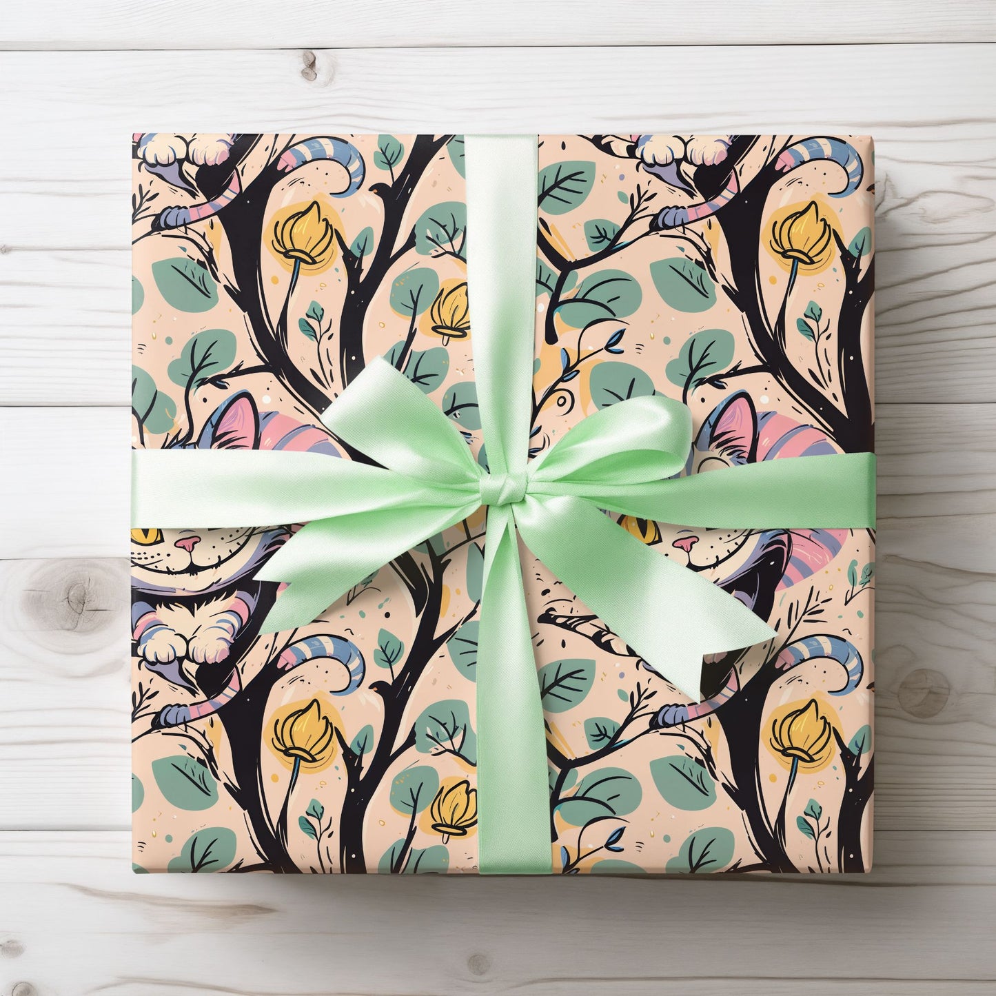 Abstract Cheshire Cat Gift Wrap