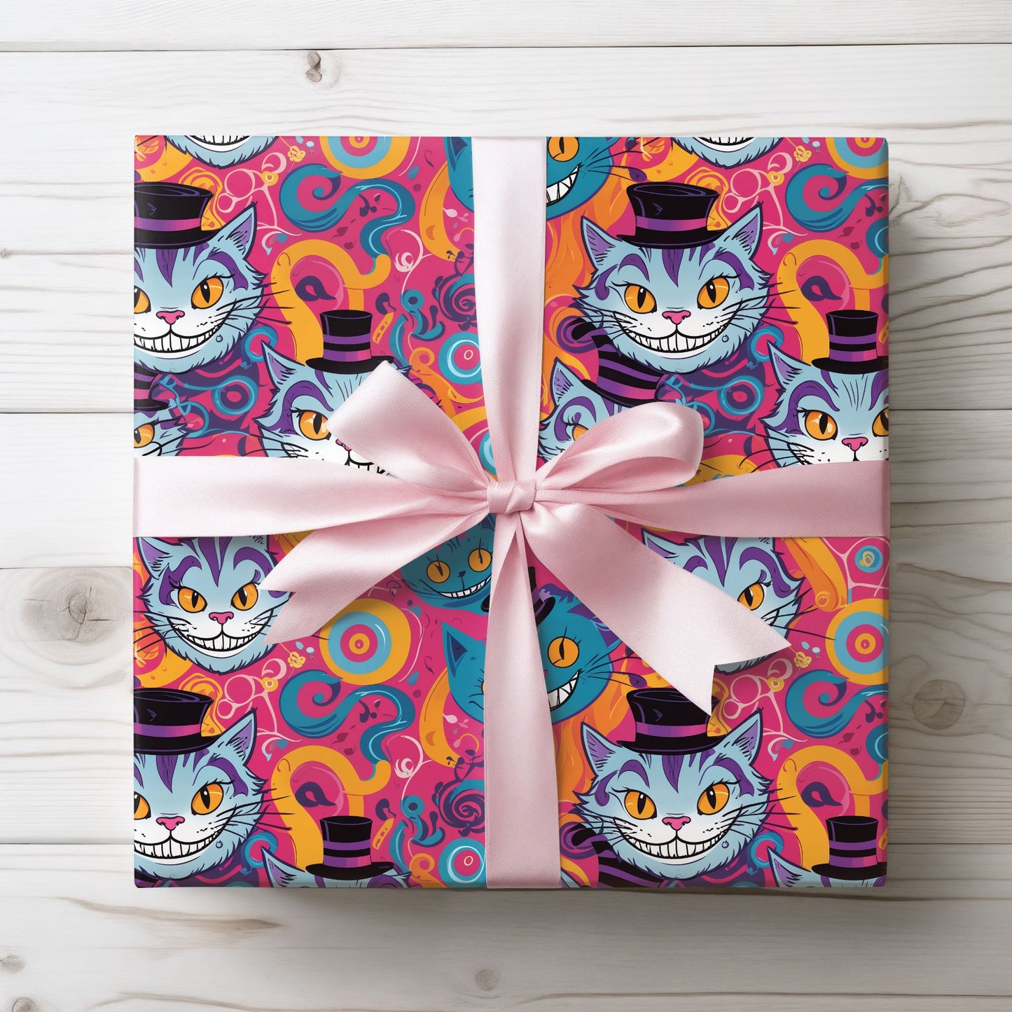 Vibrant Abstract Cheshire Cat GiftPaper