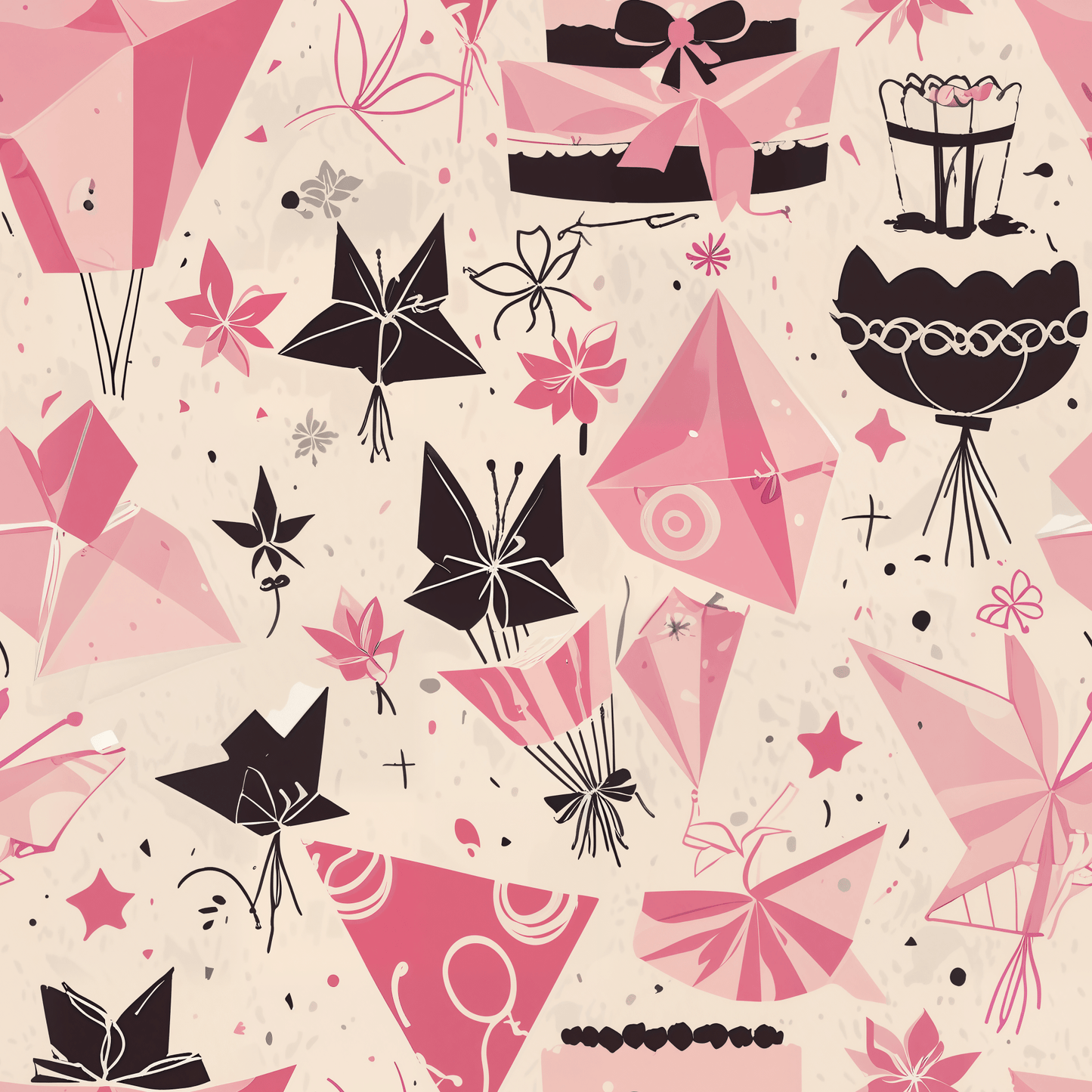 Chic Origami Gift Wrapping Paper