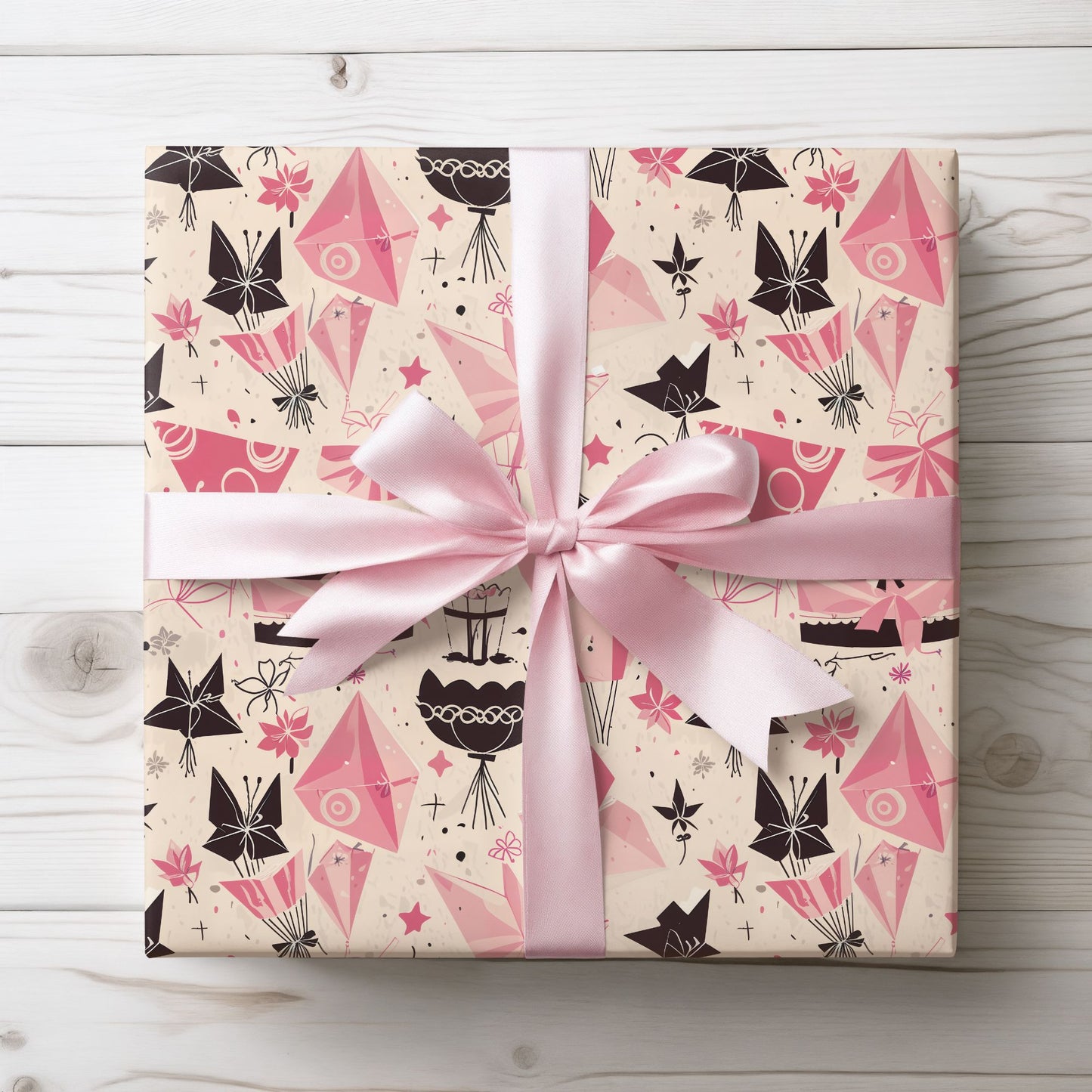 Chic Origami Gift Wrapping Paper