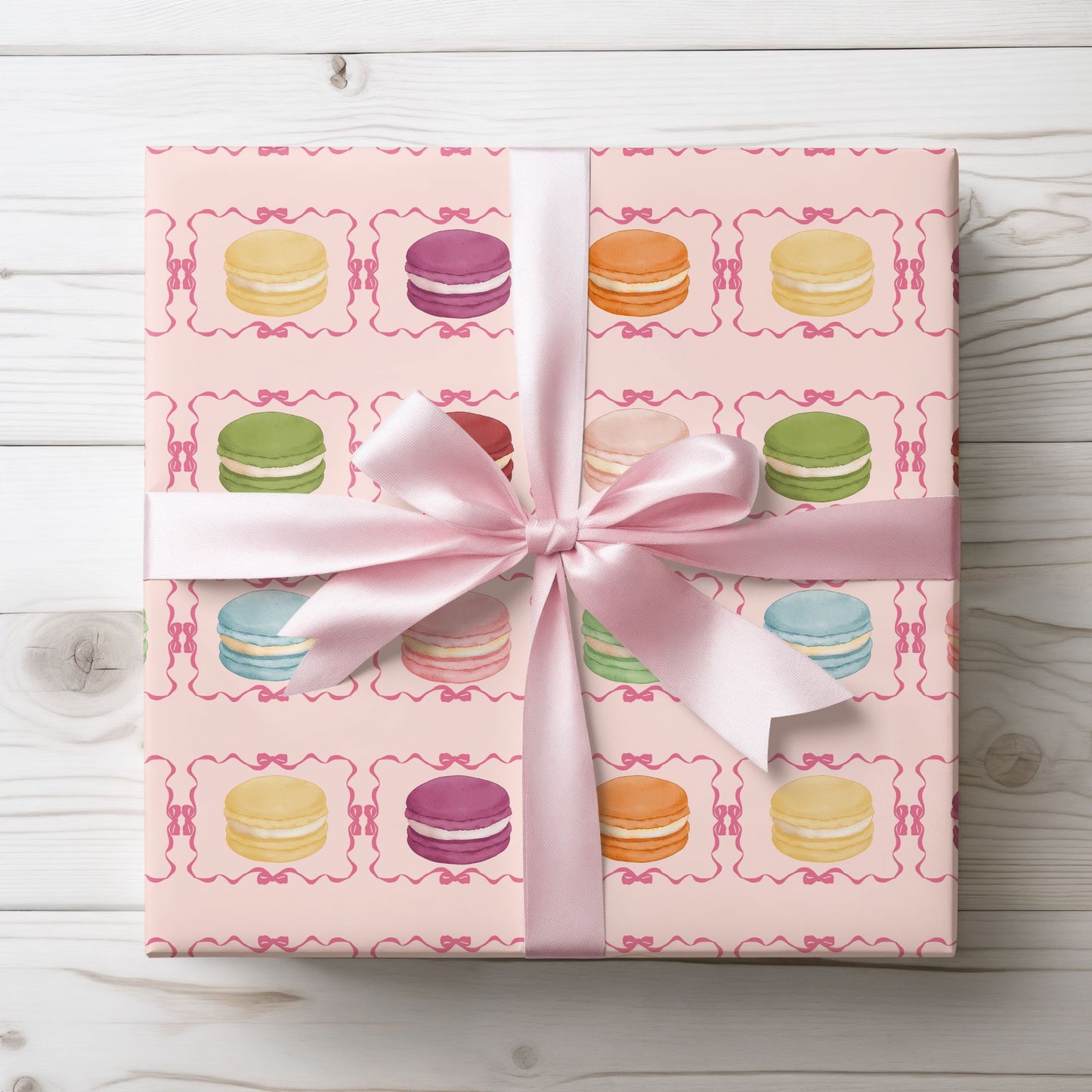 Macaron Pattern Gift Wrap