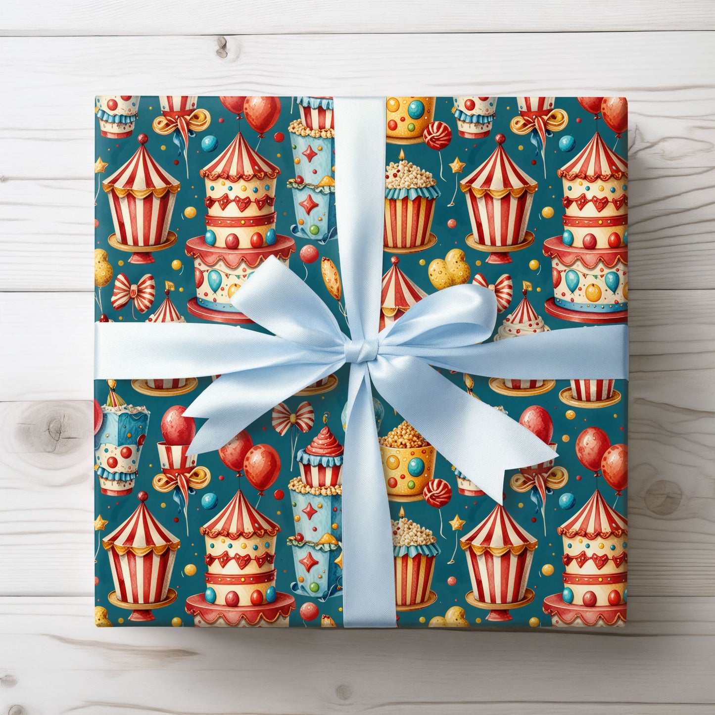 Carnival Cakes & Confetti Dreams – Birthday Wrapping Paper