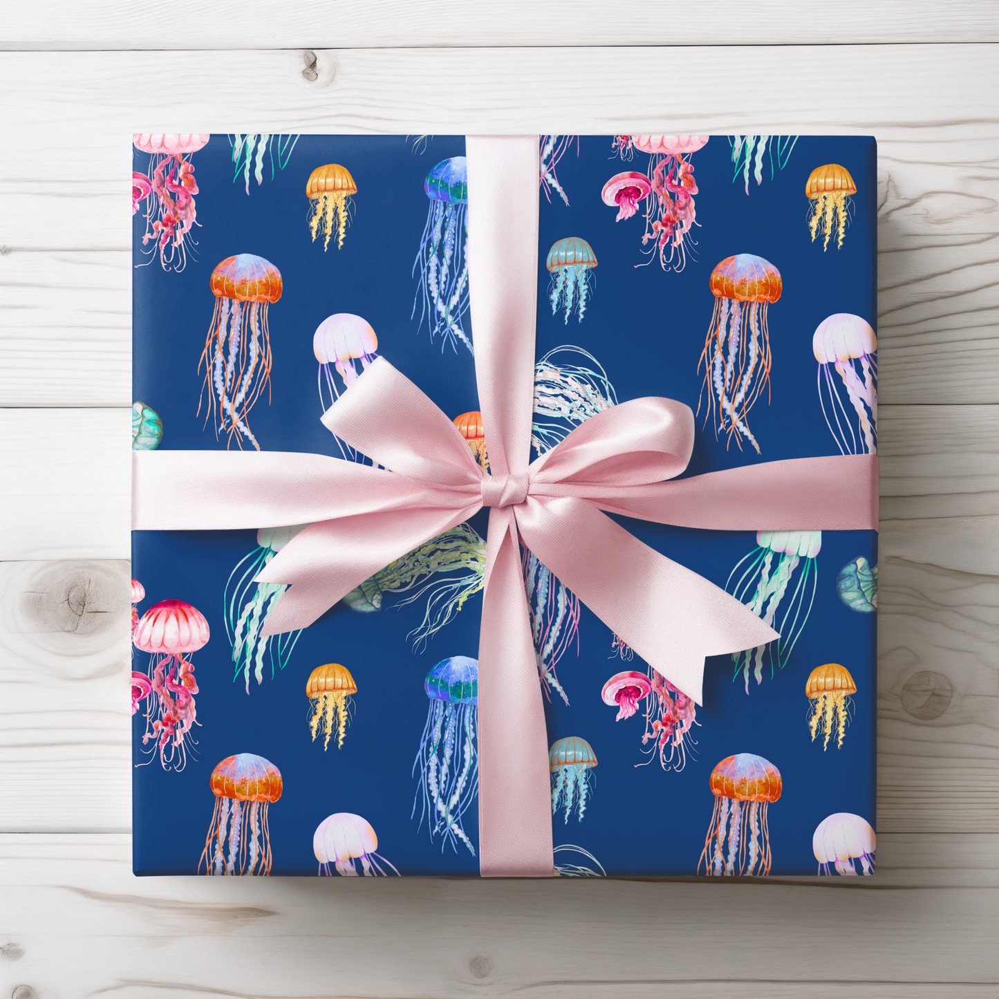 Vibrant Jellyfish Wrapping Paper