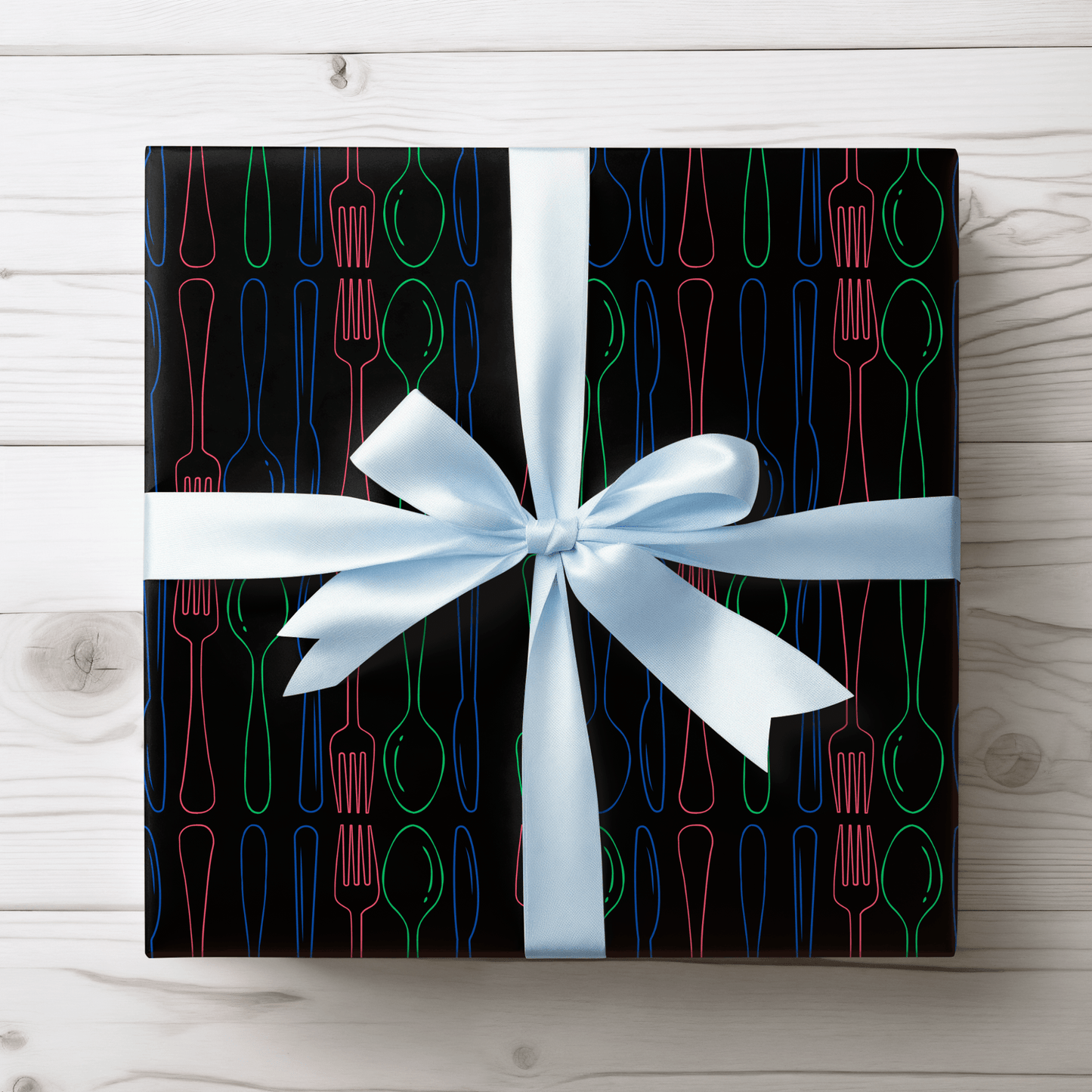 Utensils Modern Gift Wrap Design