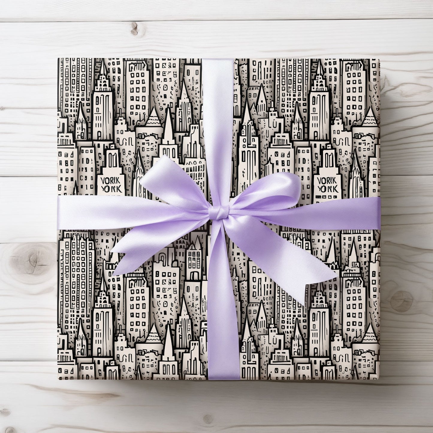 Wrapping Papers - Chic Abstract Cityscape