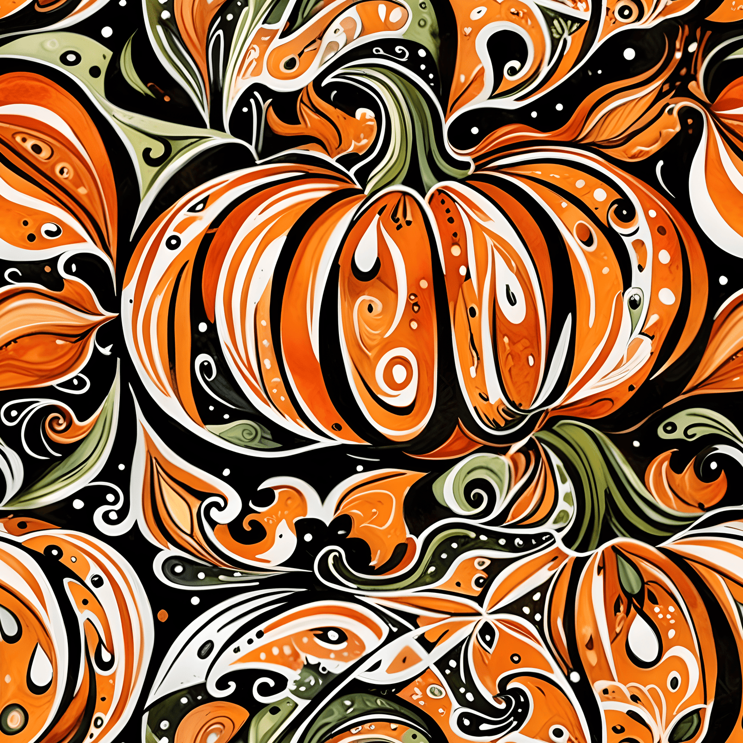 Festive Pumpkin Wrapping Papers