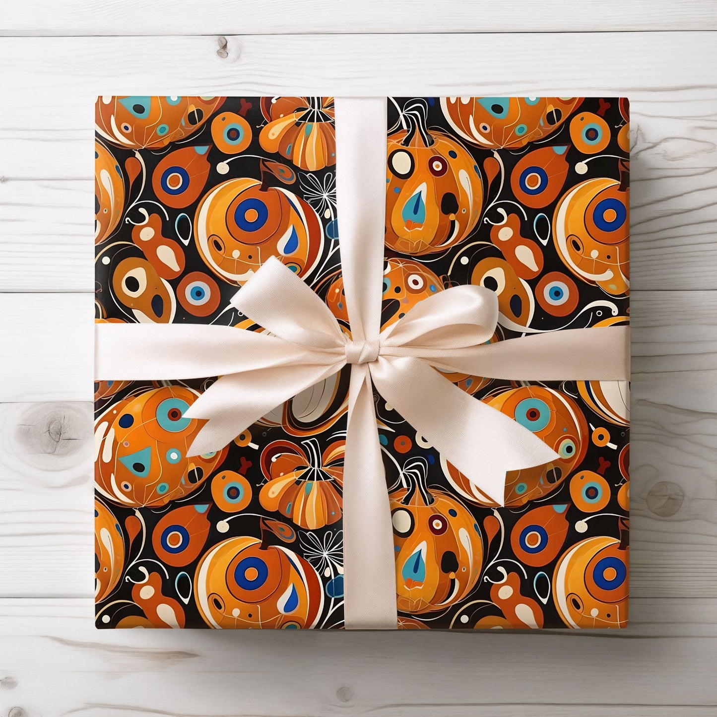 Abstract Pumpkin Wrapping Papers