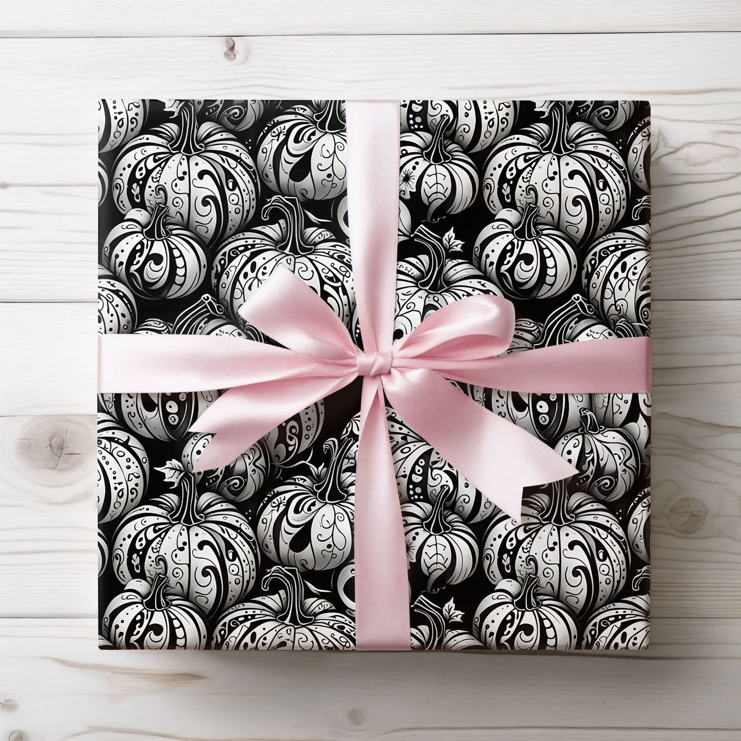 Pumpkin Noir – Gothic Glam Wrapping Paper