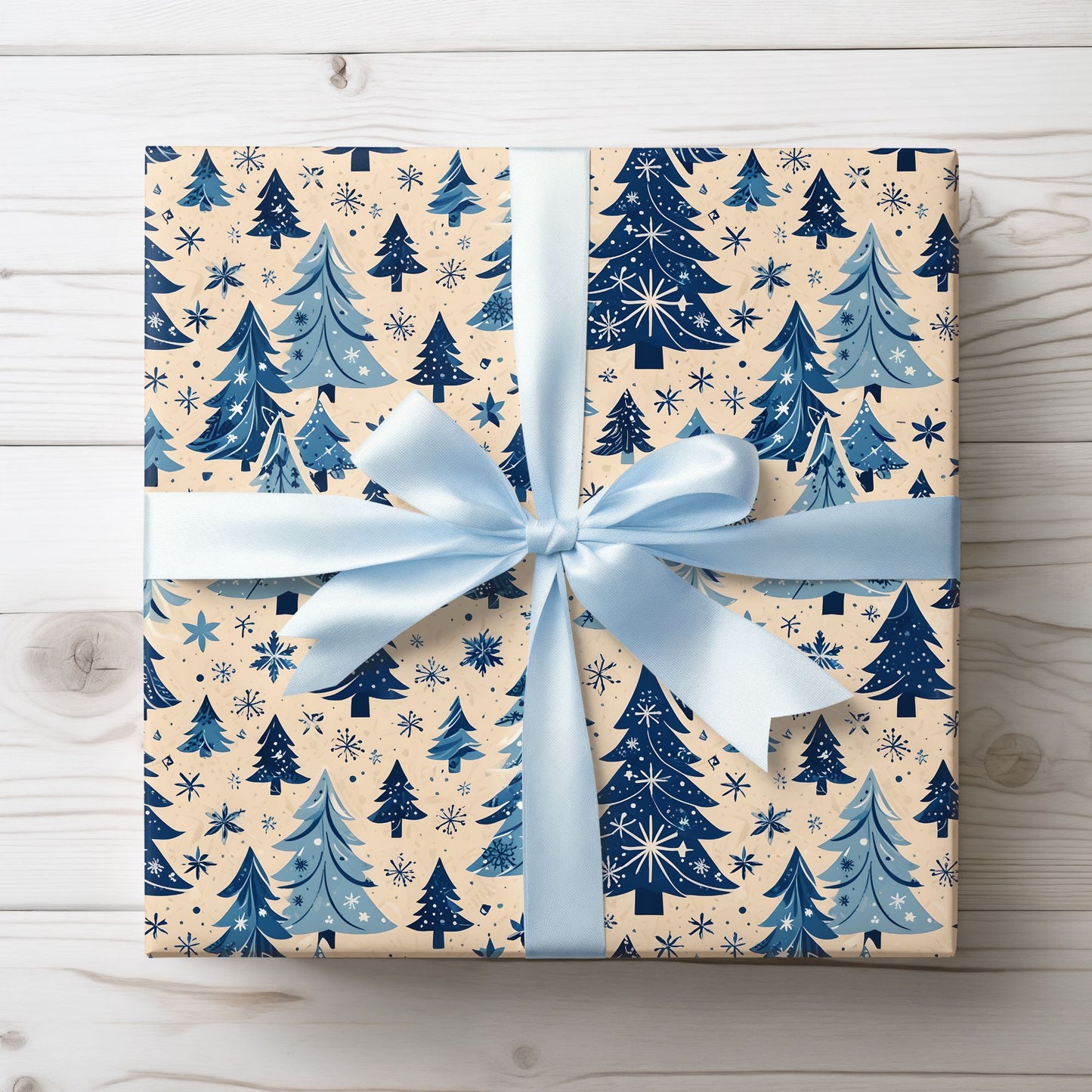 Frosted Pines & Midnight Spruce – Winter Wrapping Paper