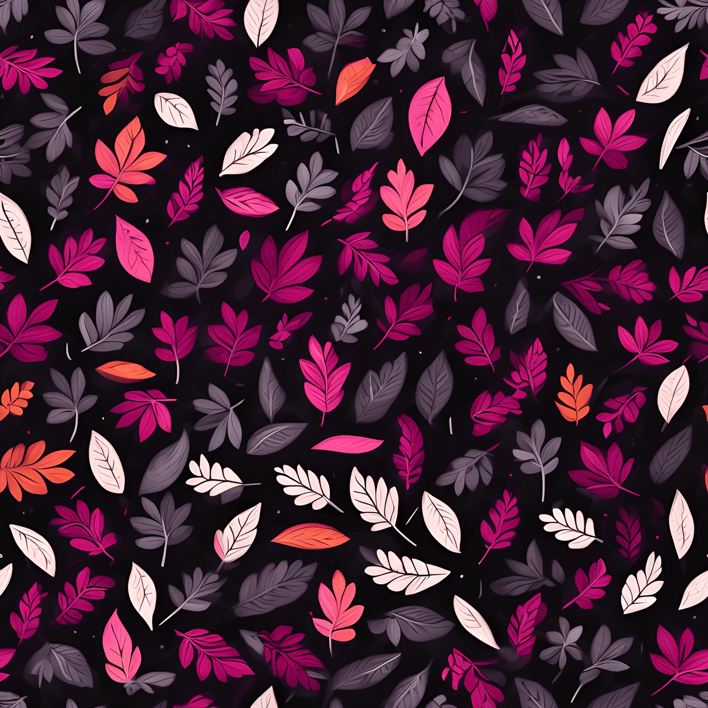 Colorful Pink Leaf Wrapping Paper