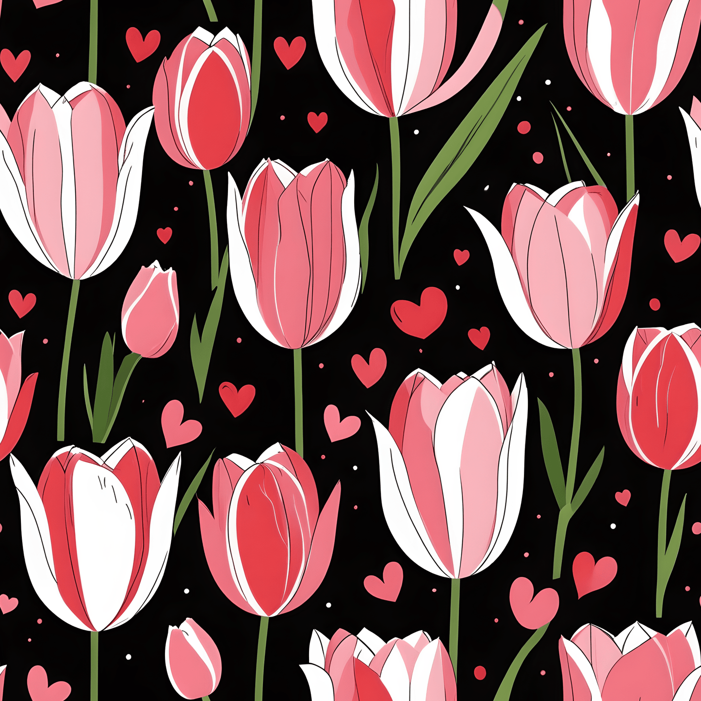 Elegant Pink Tulip Wrapping Paper