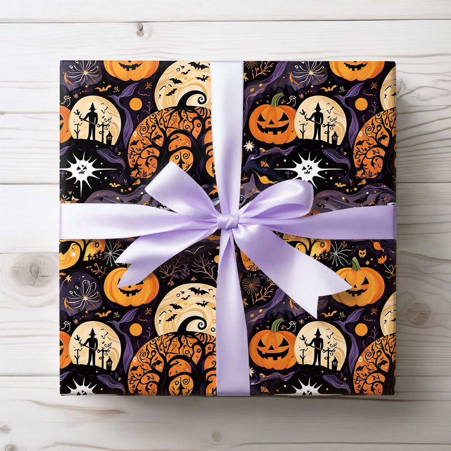 Spooky Halloween Gift Wrap for a Boo - tiful Surprise
