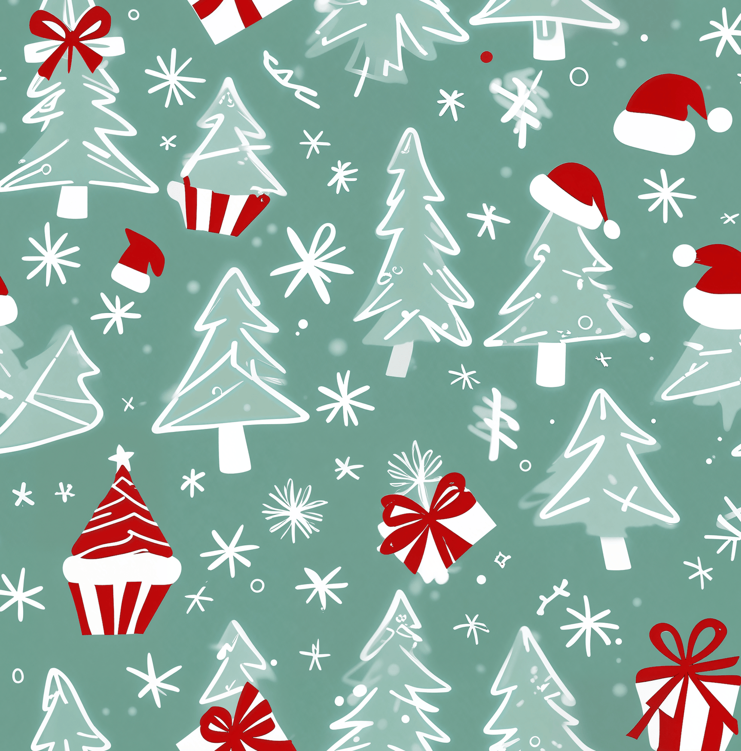 Jolly Sketchmas – Whimsical Winter Wrapping Paper