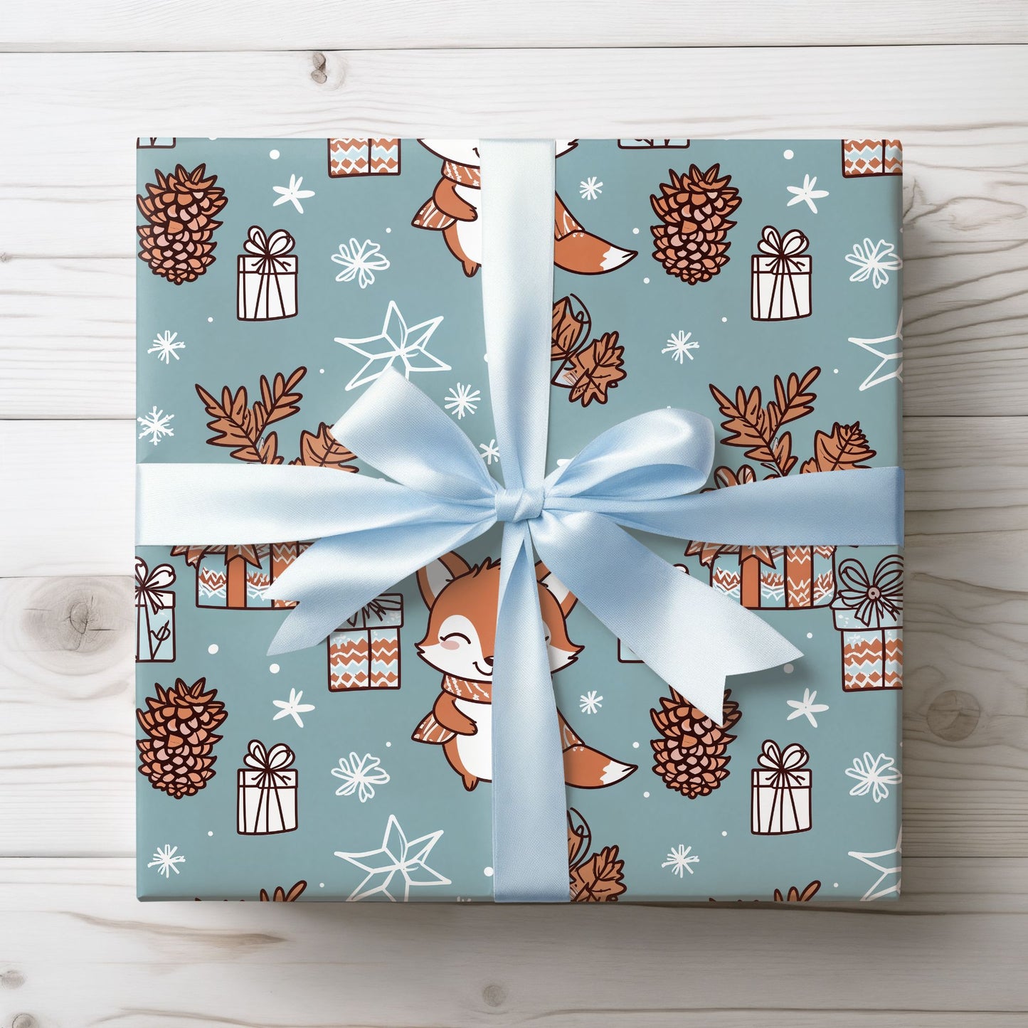 Festive Fox & Frosted Pines
