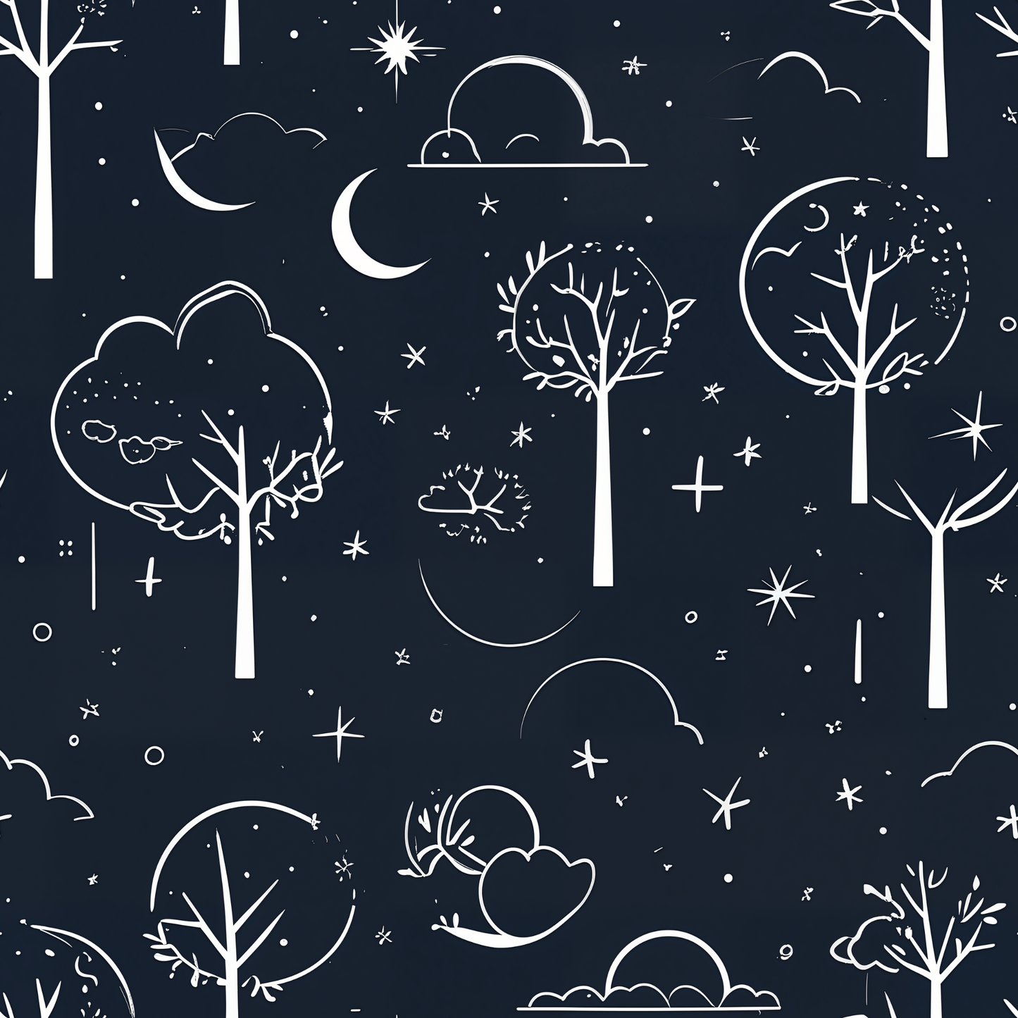Wrapping Paper - Celestial Grove Night Sky Wrapping Paper