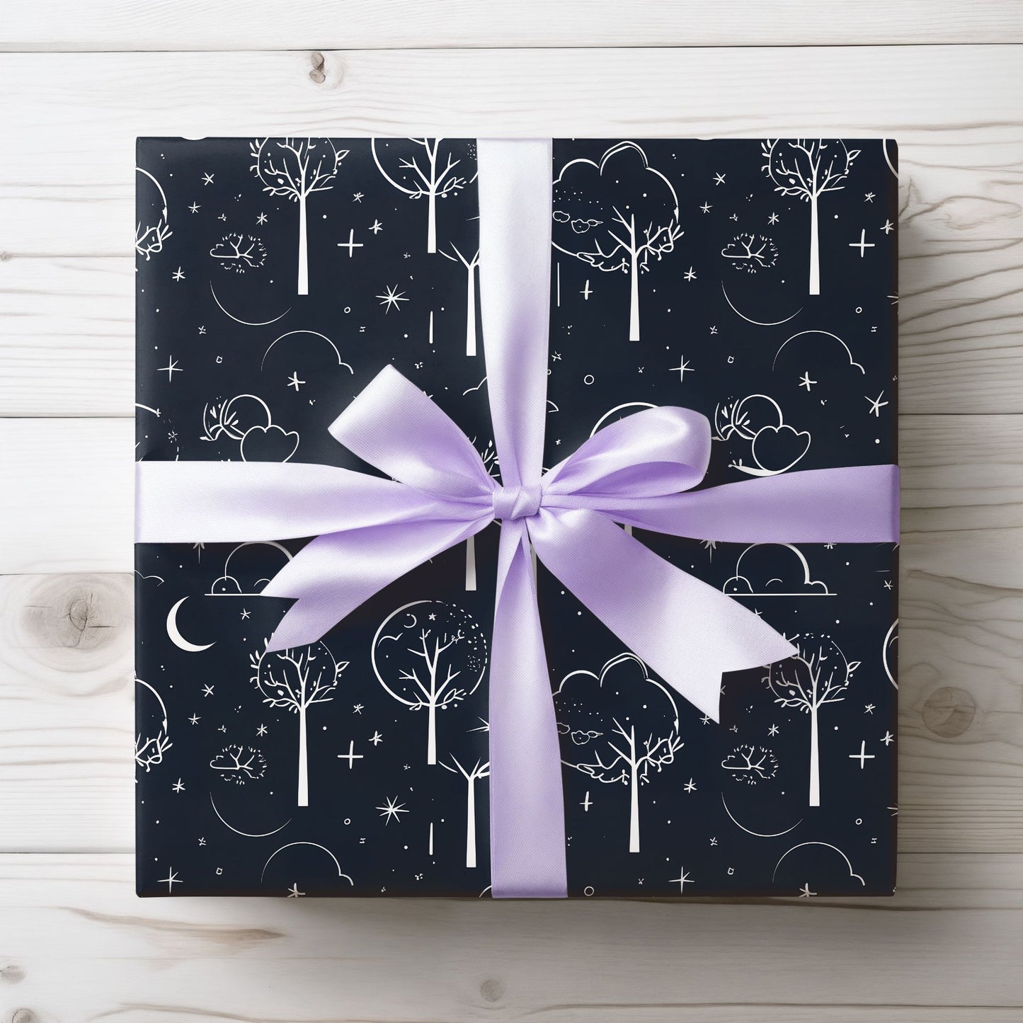 Wrapping Paper - Celestial Grove Night Sky Wrapping Paper