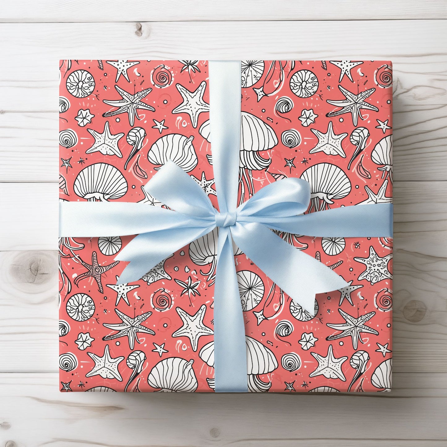 Wrapping Papers - Drift & Flow – Artistic Jellyfish Gift Wrap