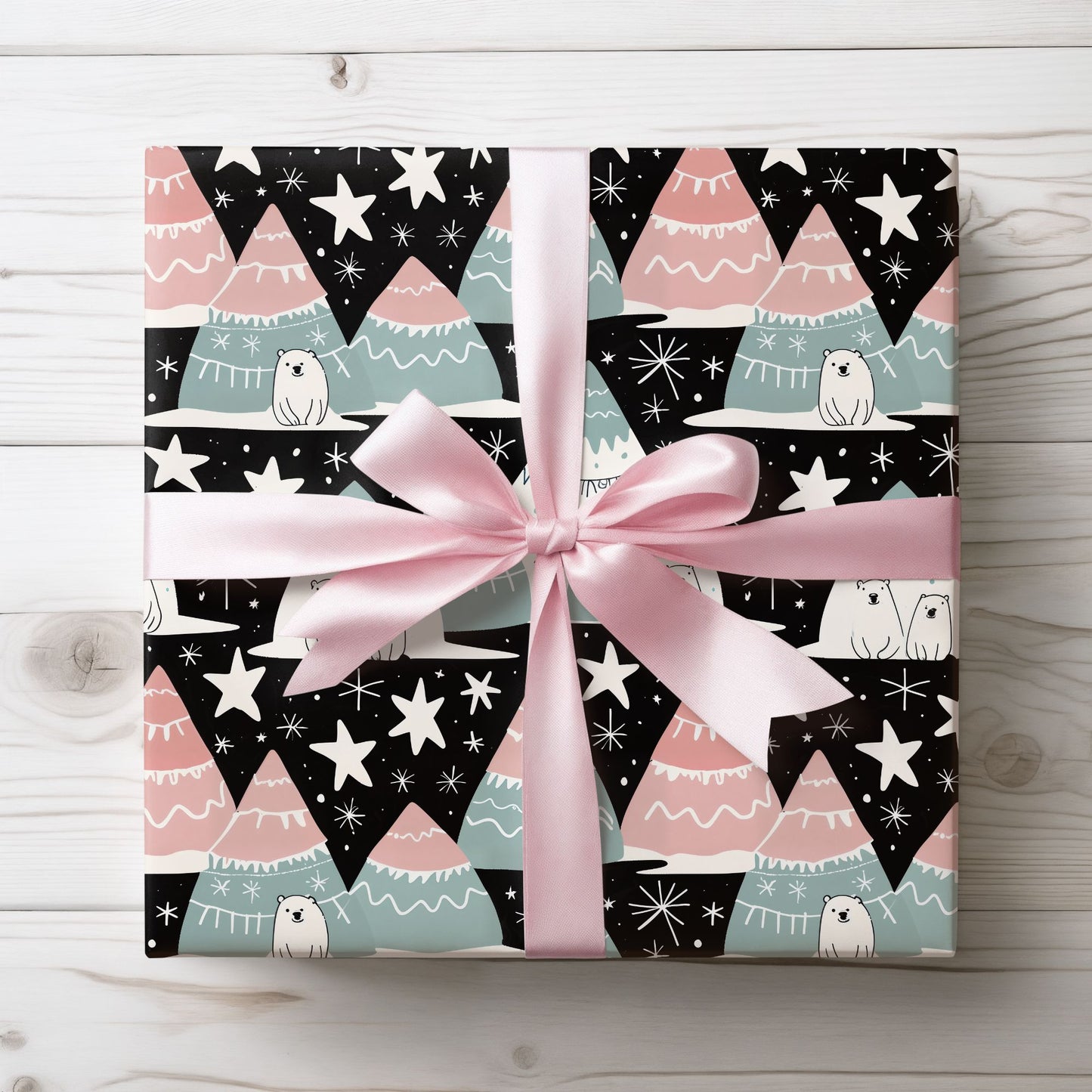 North Star Bears – Arctic Holiday Wrapping Paper