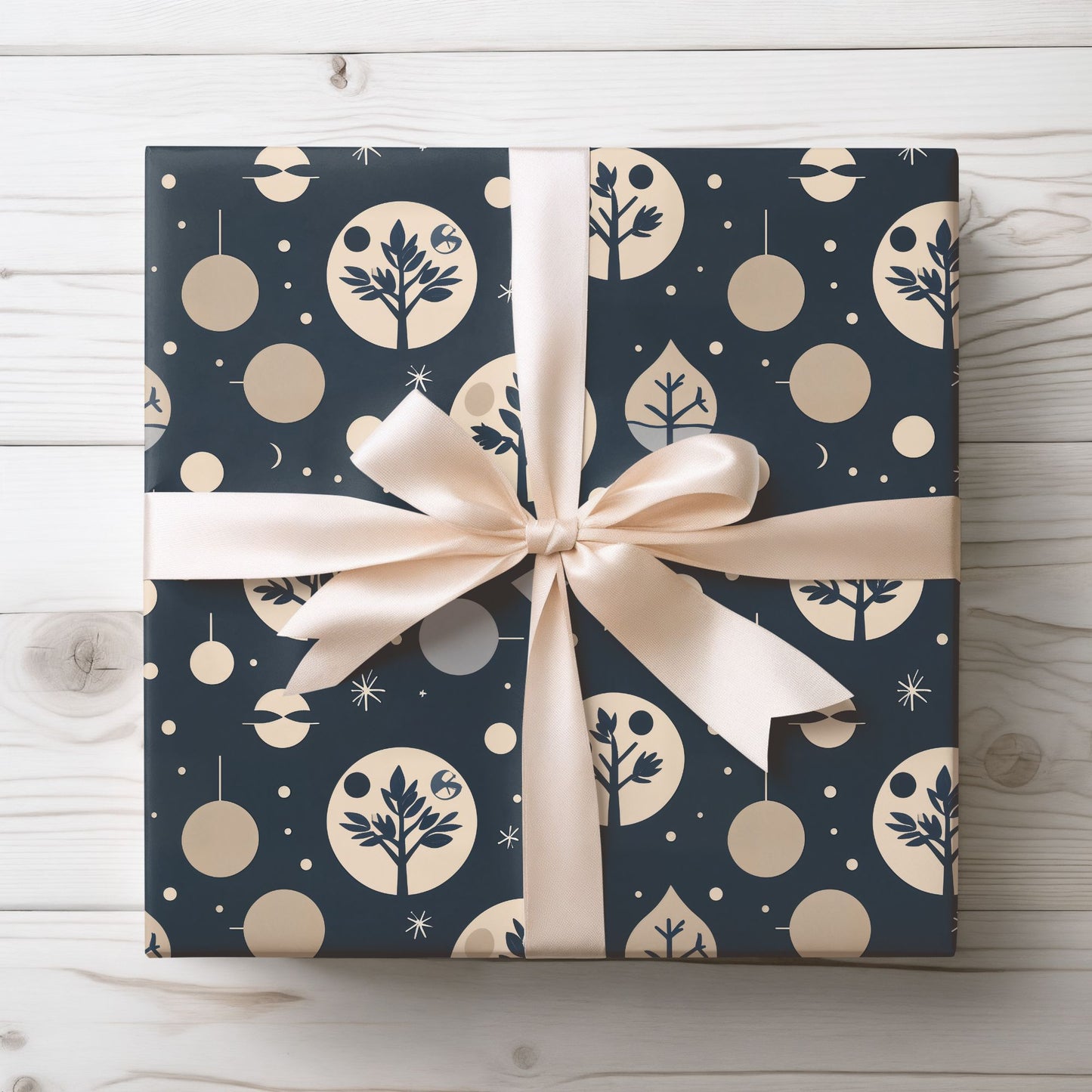 Stellar Stillness – Modern Holiday Wrapping Paper