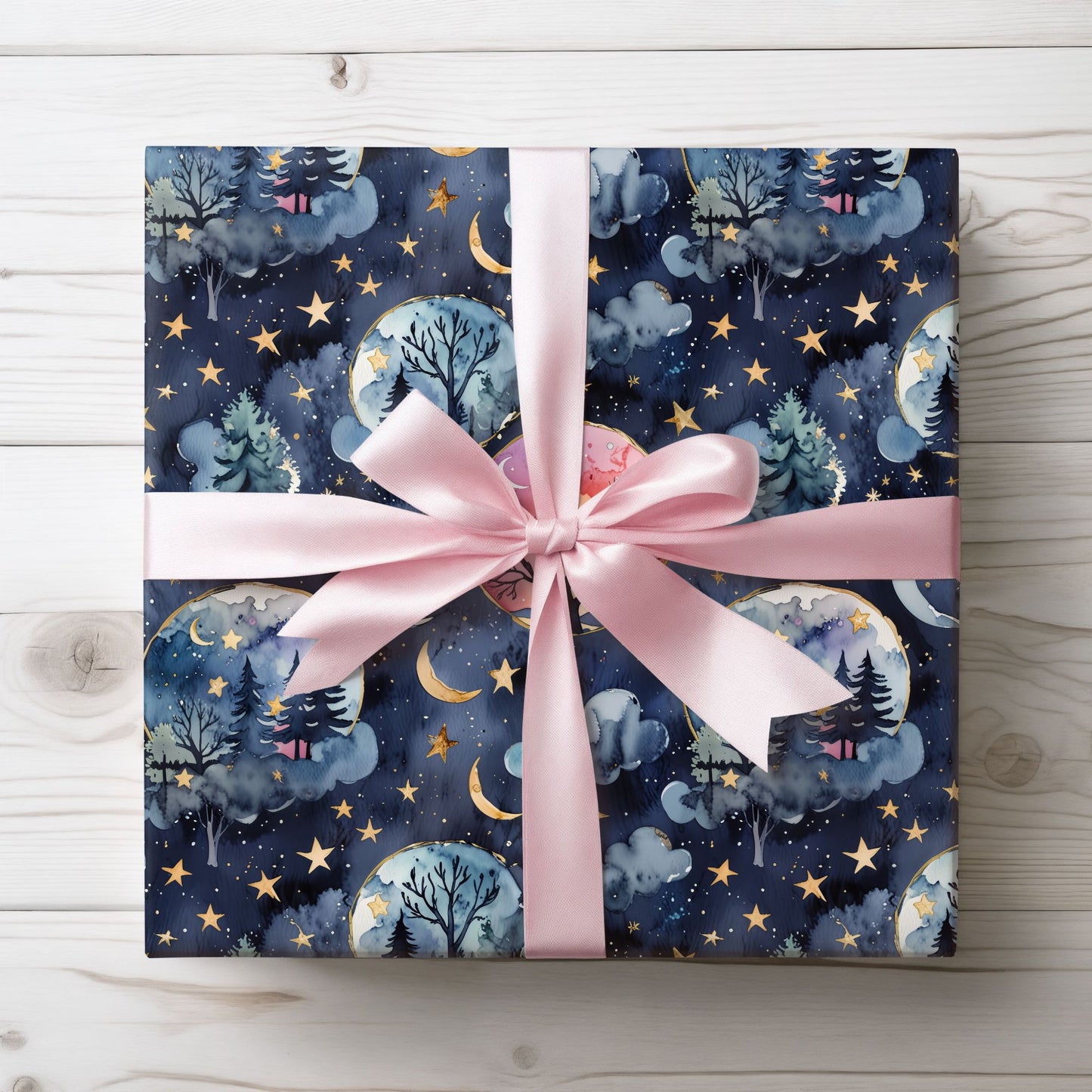 Lunar Woods – Dreamy Forest Wrapping Paper
