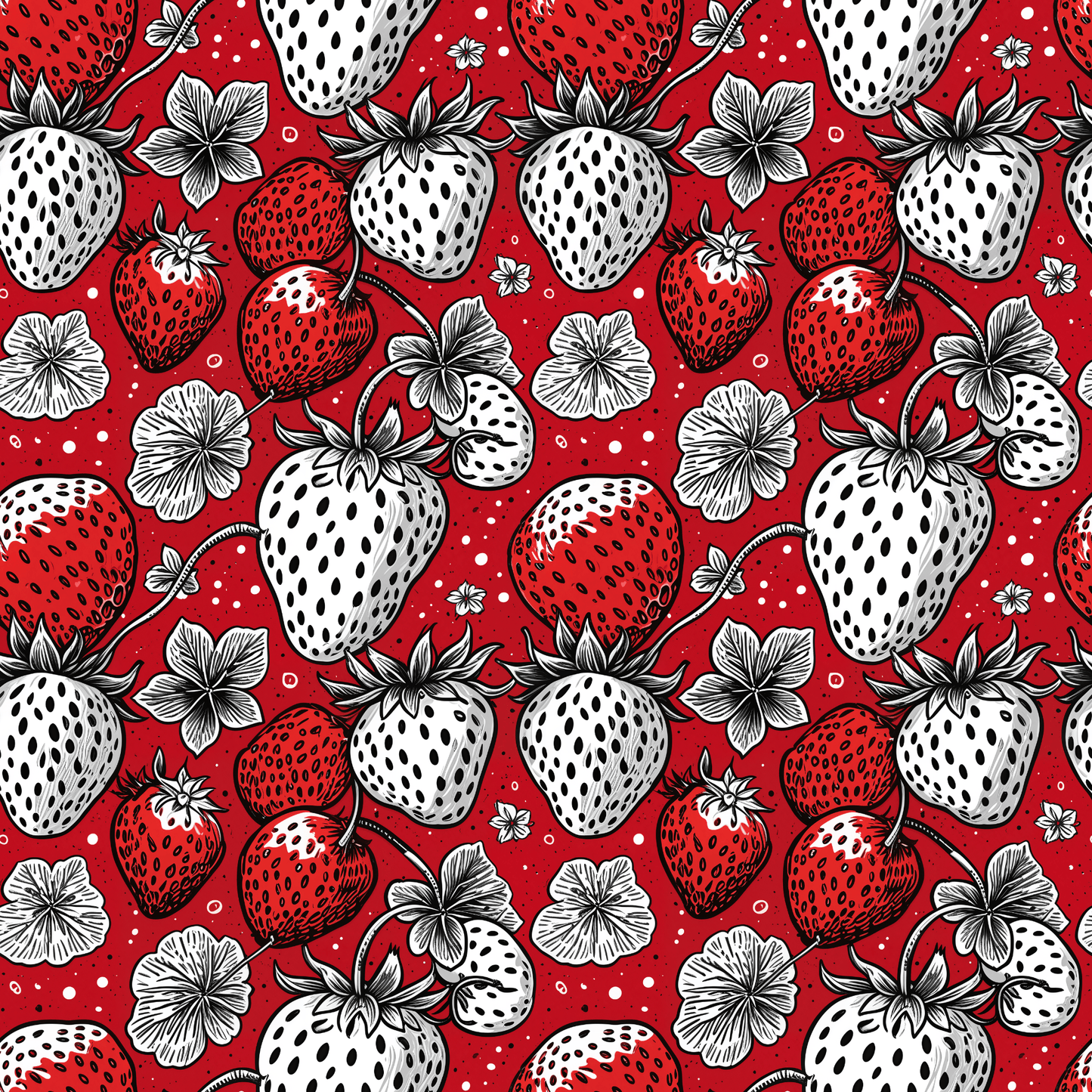 Berry Bold – Strawberry Pop Art Wrapping Paper