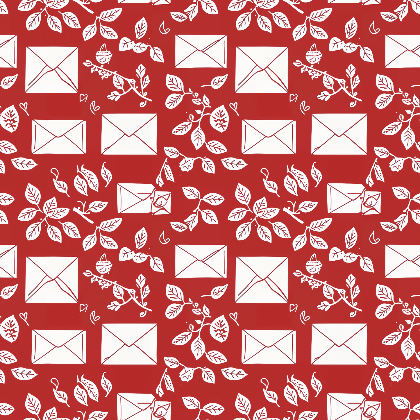 Love Notes – Envelope & Foliage Wrapping Paper