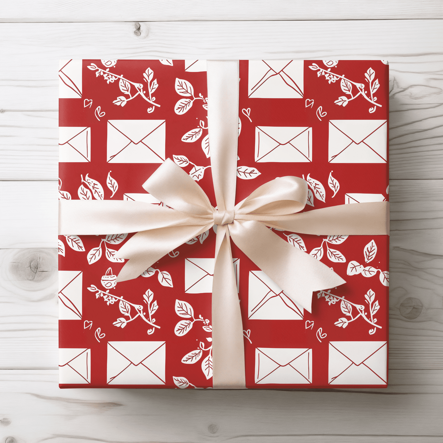 Love Notes – Envelope & Foliage Wrapping Paper