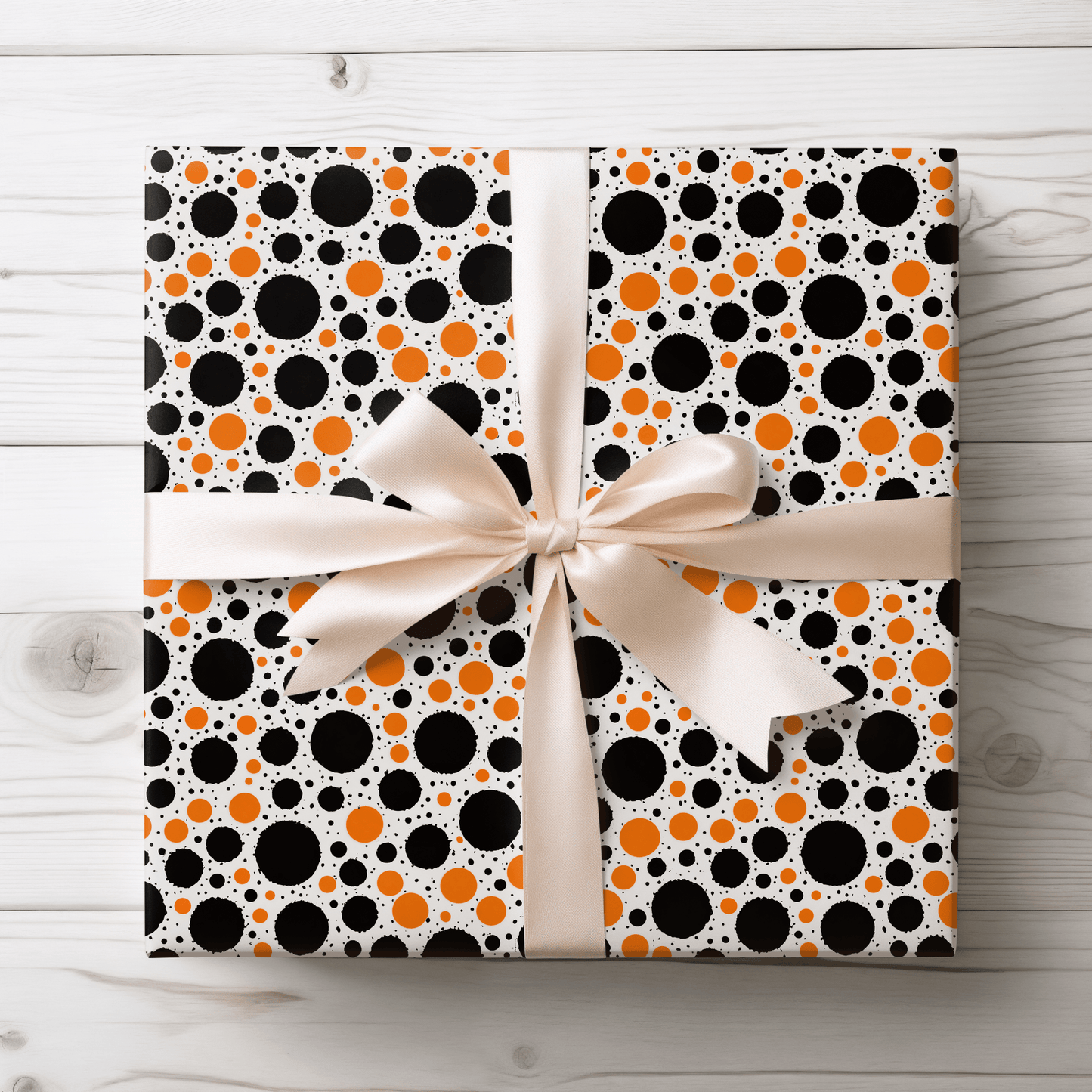 Dot It Like It’s Hot – Halloween Spot Wrapping Paper