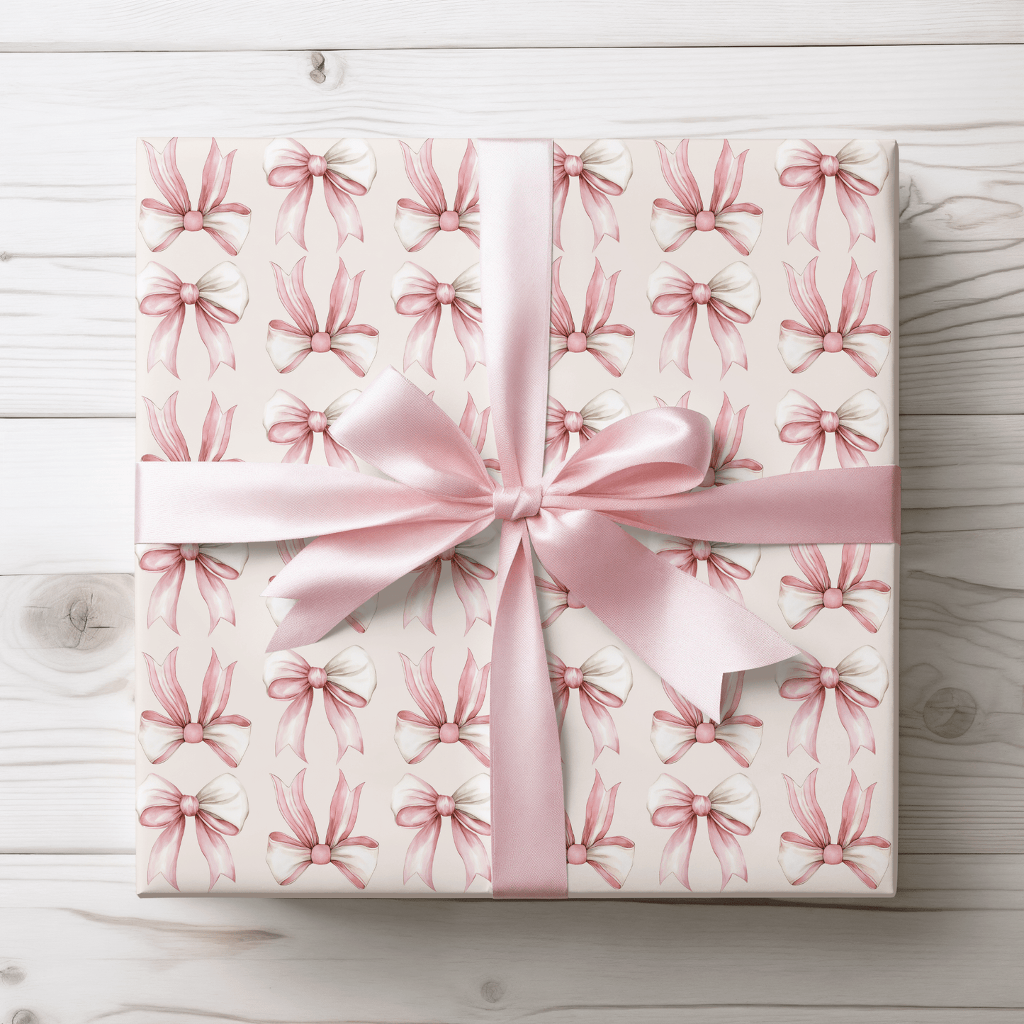 Pink Ribbon Wrapping Paper – Sweet and Chic Gift Wrap for Birthdays, Showers & Pretty Packages