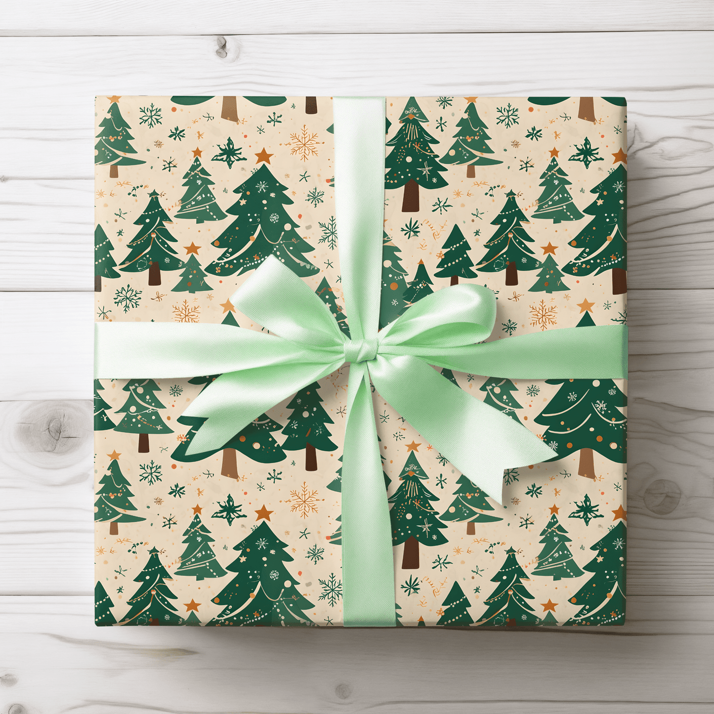 Tinsel Tannenbaum – Classic Christmas Tree Wrapping Paper