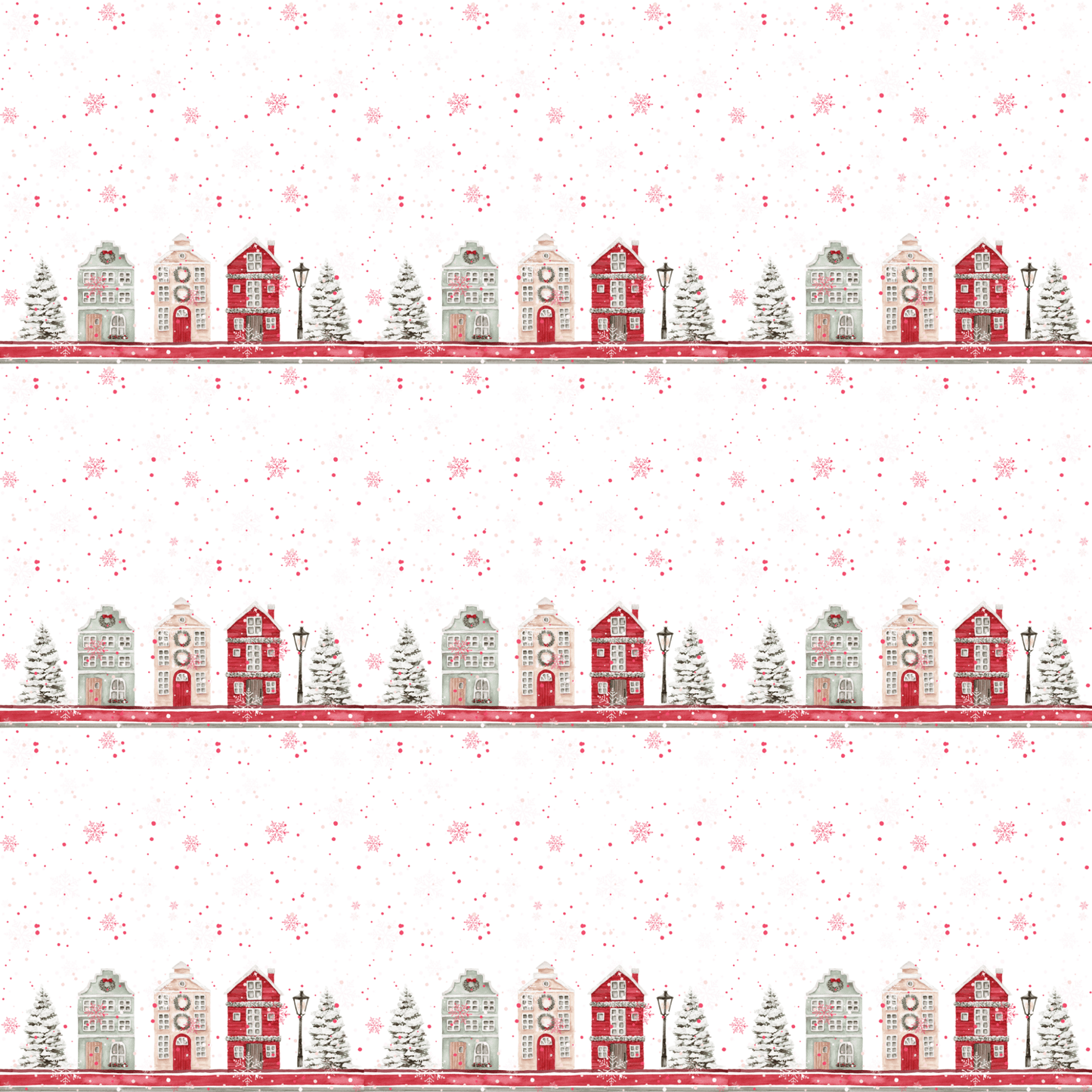 Merry Little Main Street – Holiday Village Wrapping Paper