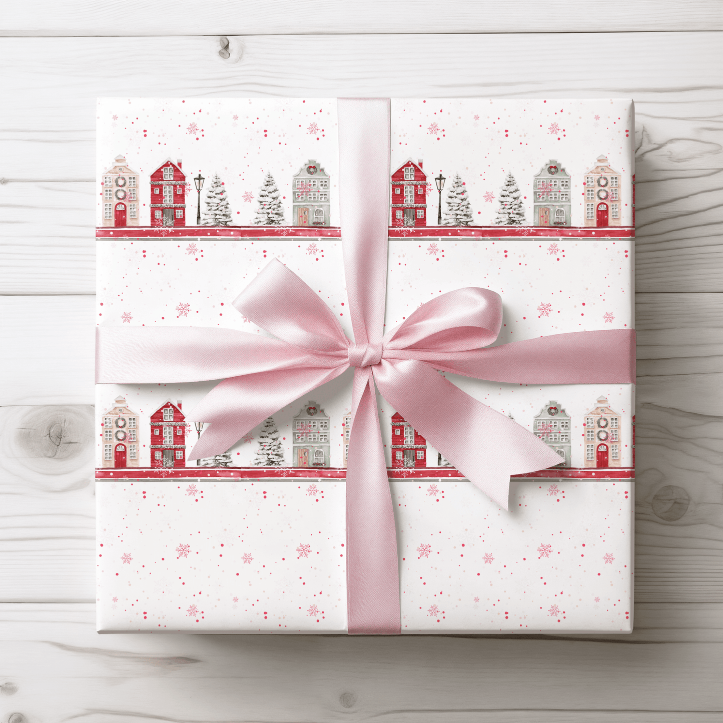 Merry Little Main Street – Holiday Village Wrapping Paper