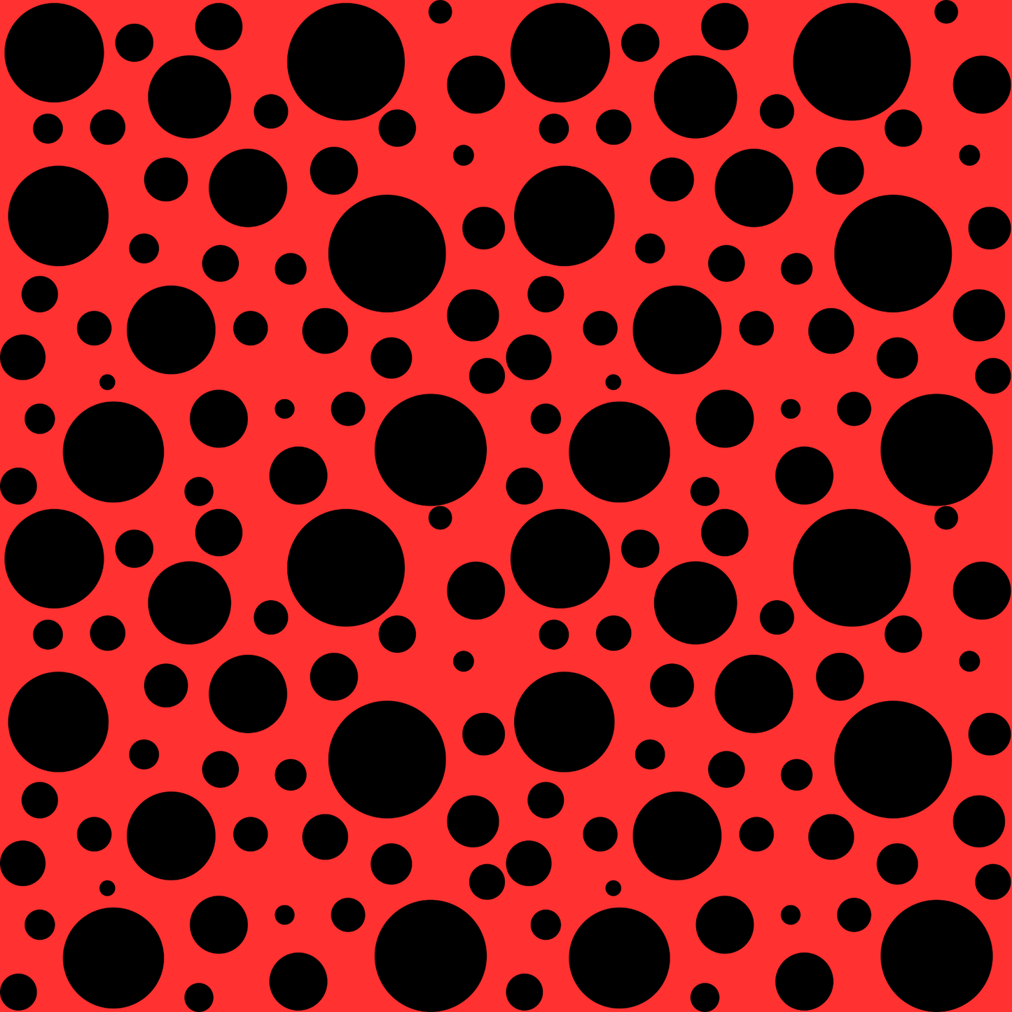 Dot Drama – Retro Red & Black Polka Dot Wrapping Paper