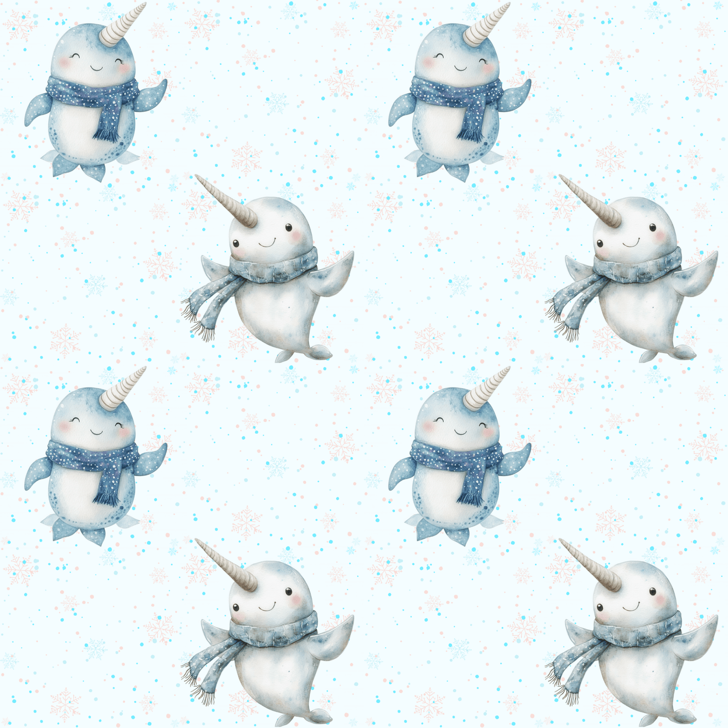 Narwhal Nuzzles – Arctic Cuteness Wrapping Paper