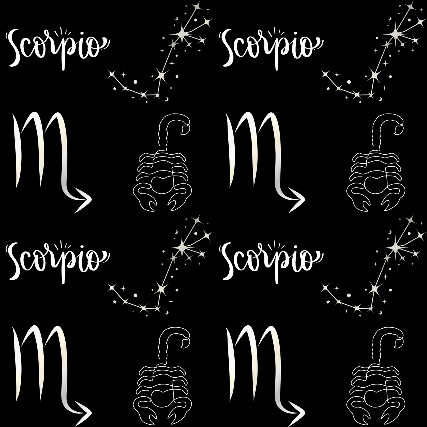 Sting & Spark – Scorpio Zodiac Wrapping Paper