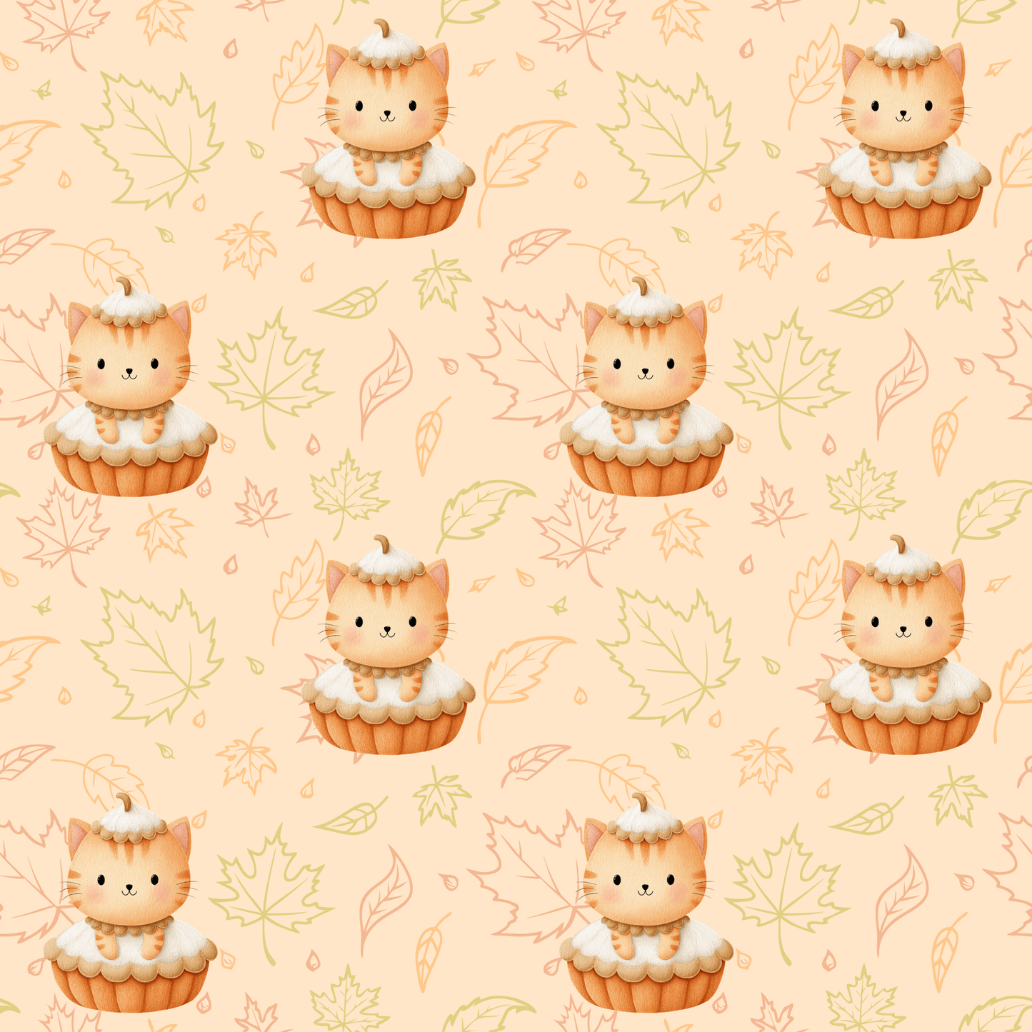 Pumpkin Meow - licious – Thanksgiving Kitty Pie Wrapping Paper
