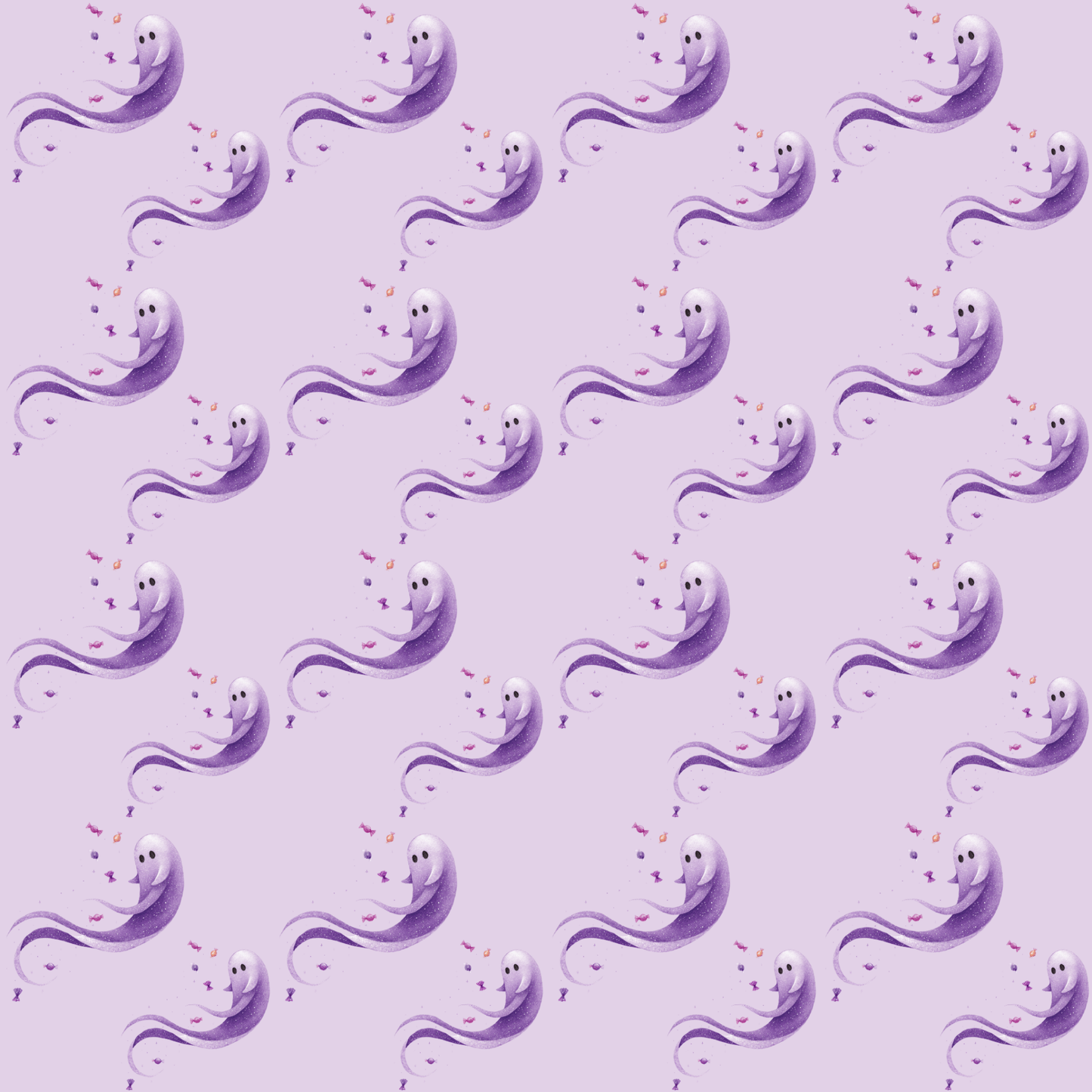 Ghosted & Gorgeous – Pastel Halloween Wrapping Paper