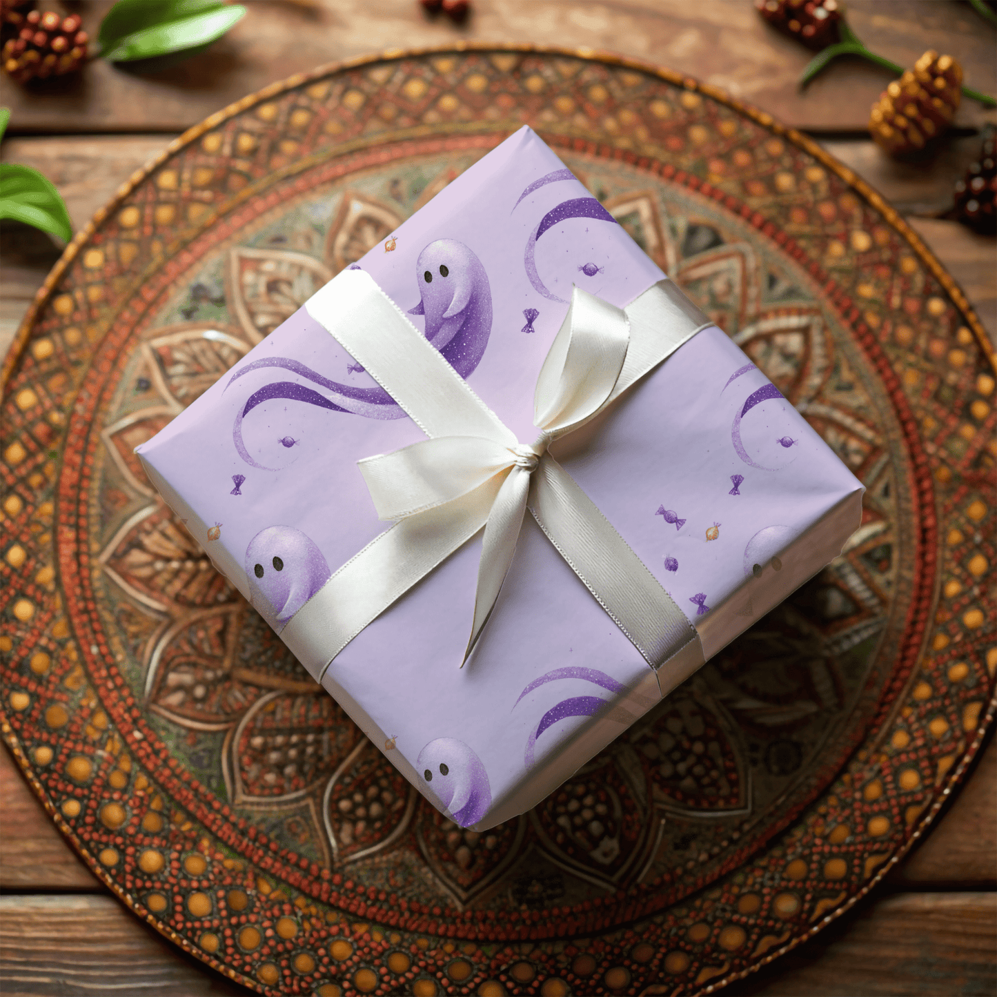 Ghosted & Gorgeous – Pastel Halloween Wrapping Paper