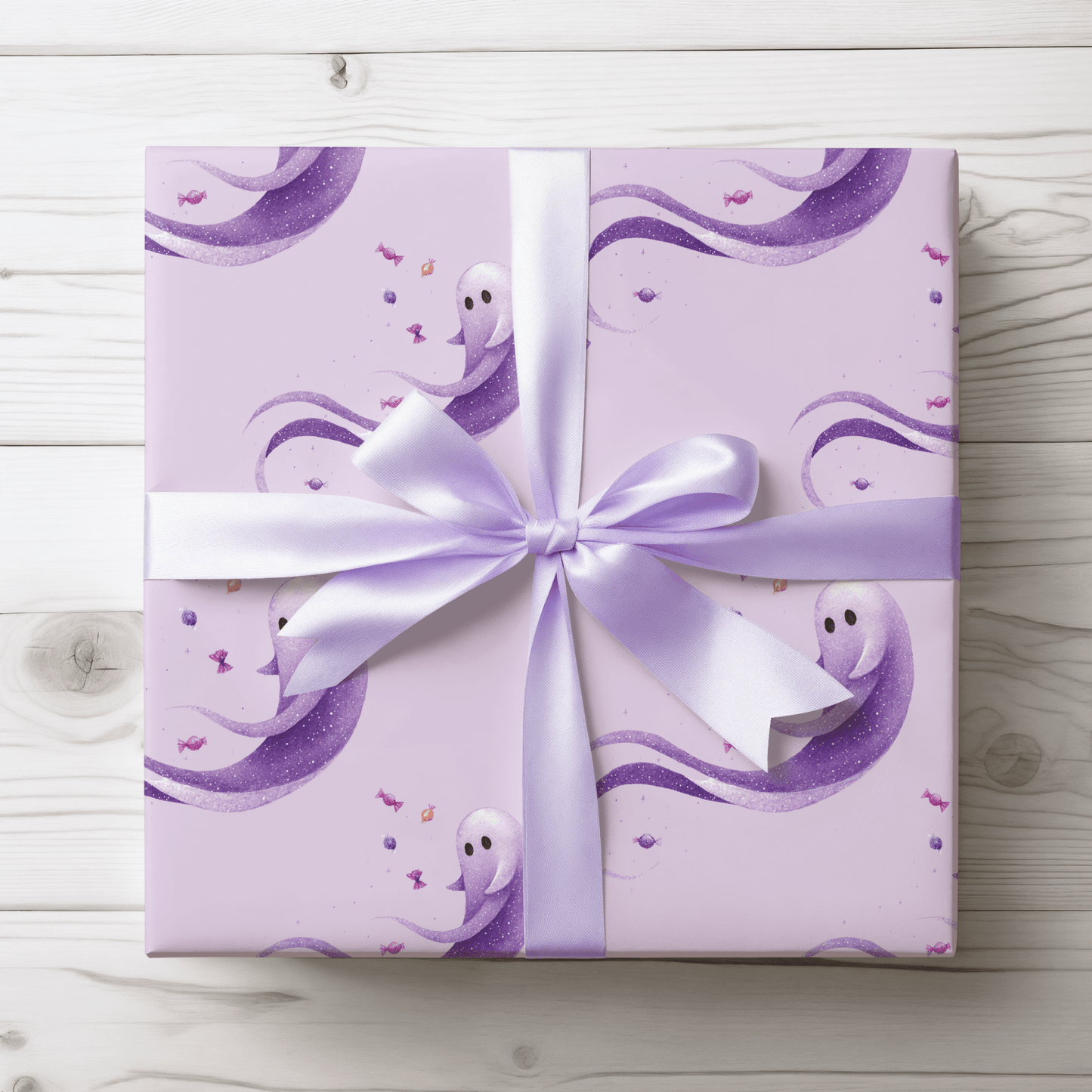 Ghosted & Gorgeous – Pastel Halloween Wrapping Paper