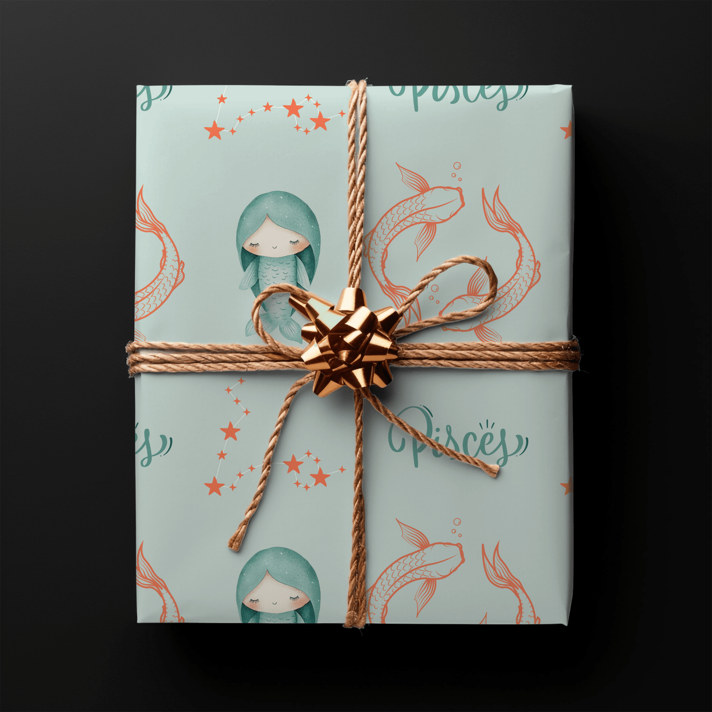 Pisces in Pastels – Dreamy Zodiac Wrapping Paper